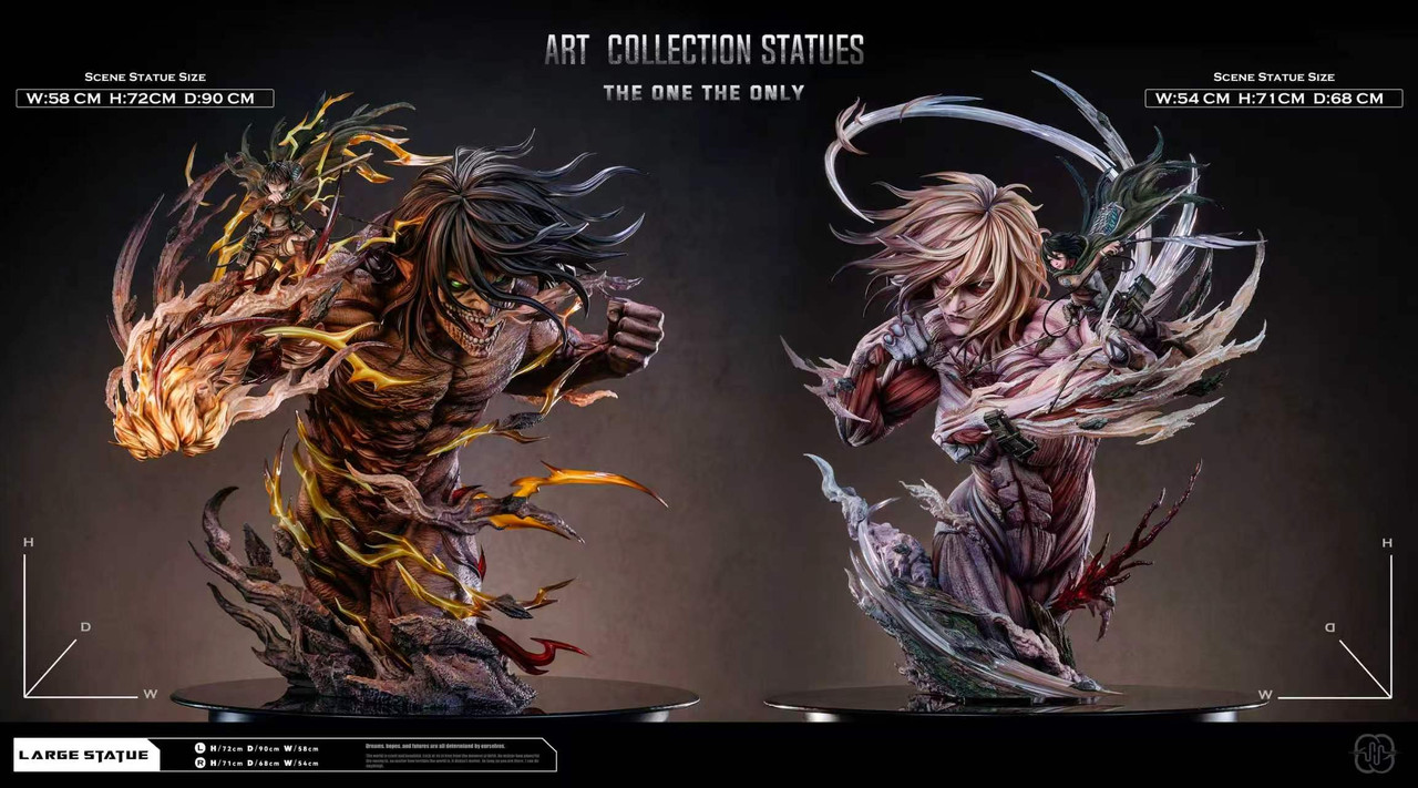 【Pre-sale】Eren Titan and Female Titan with LED-Attack on Titan-Hertz Studio