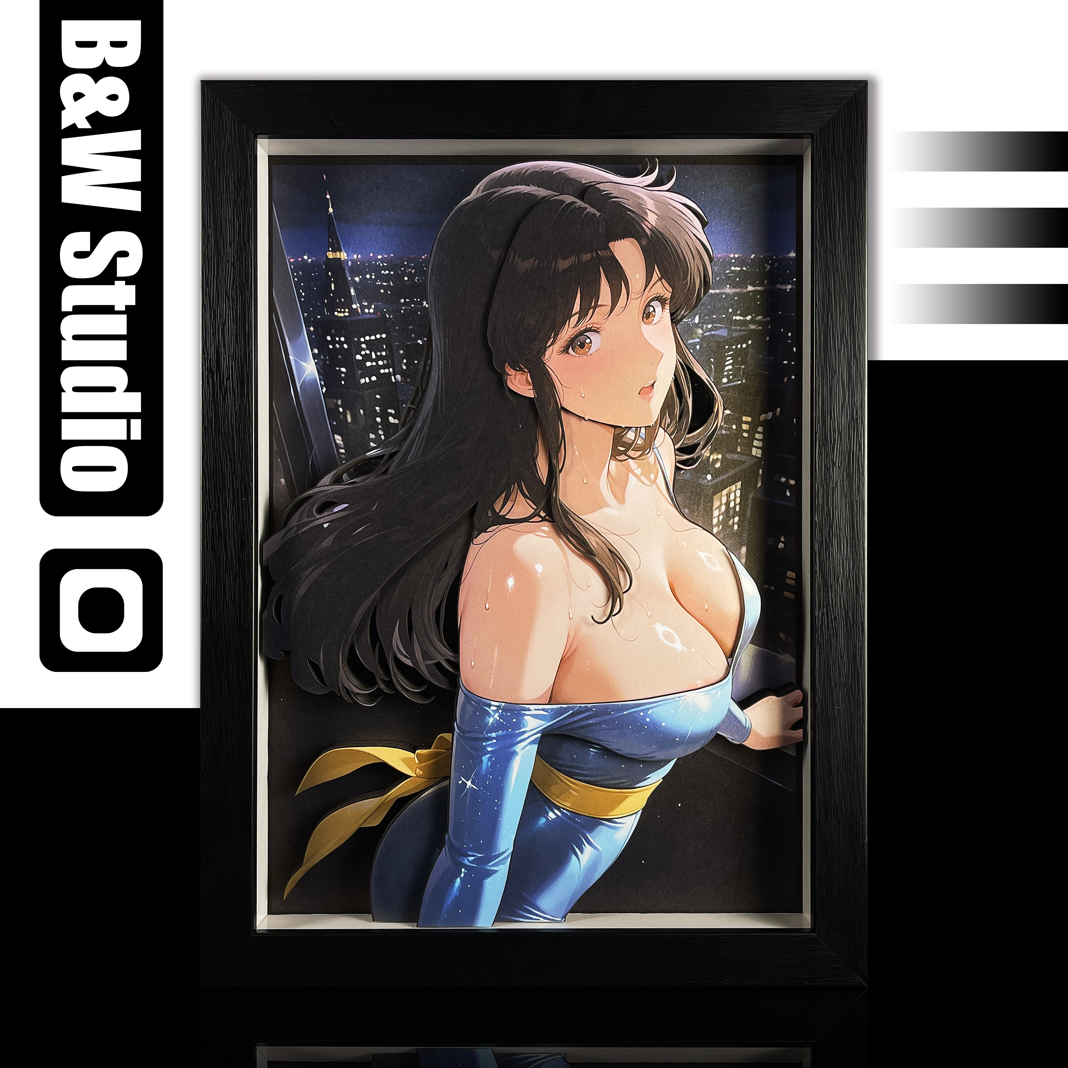 【Pre-sale】Decorative Painting of Kisugi Hitomi-Black and White Studio