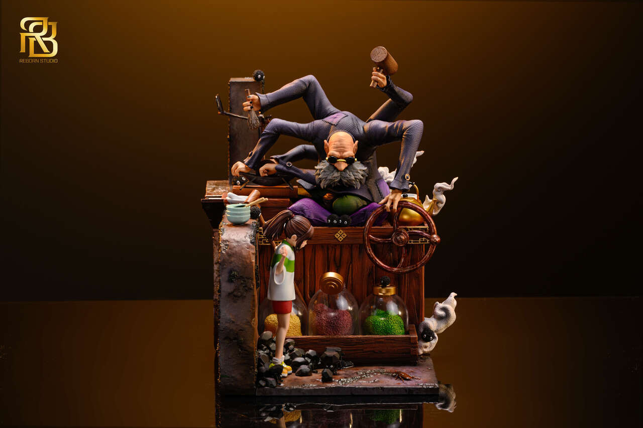 【Pre-sale】Chihiro Ogino and Kamaji-Spirited Away-ReBorn Studio