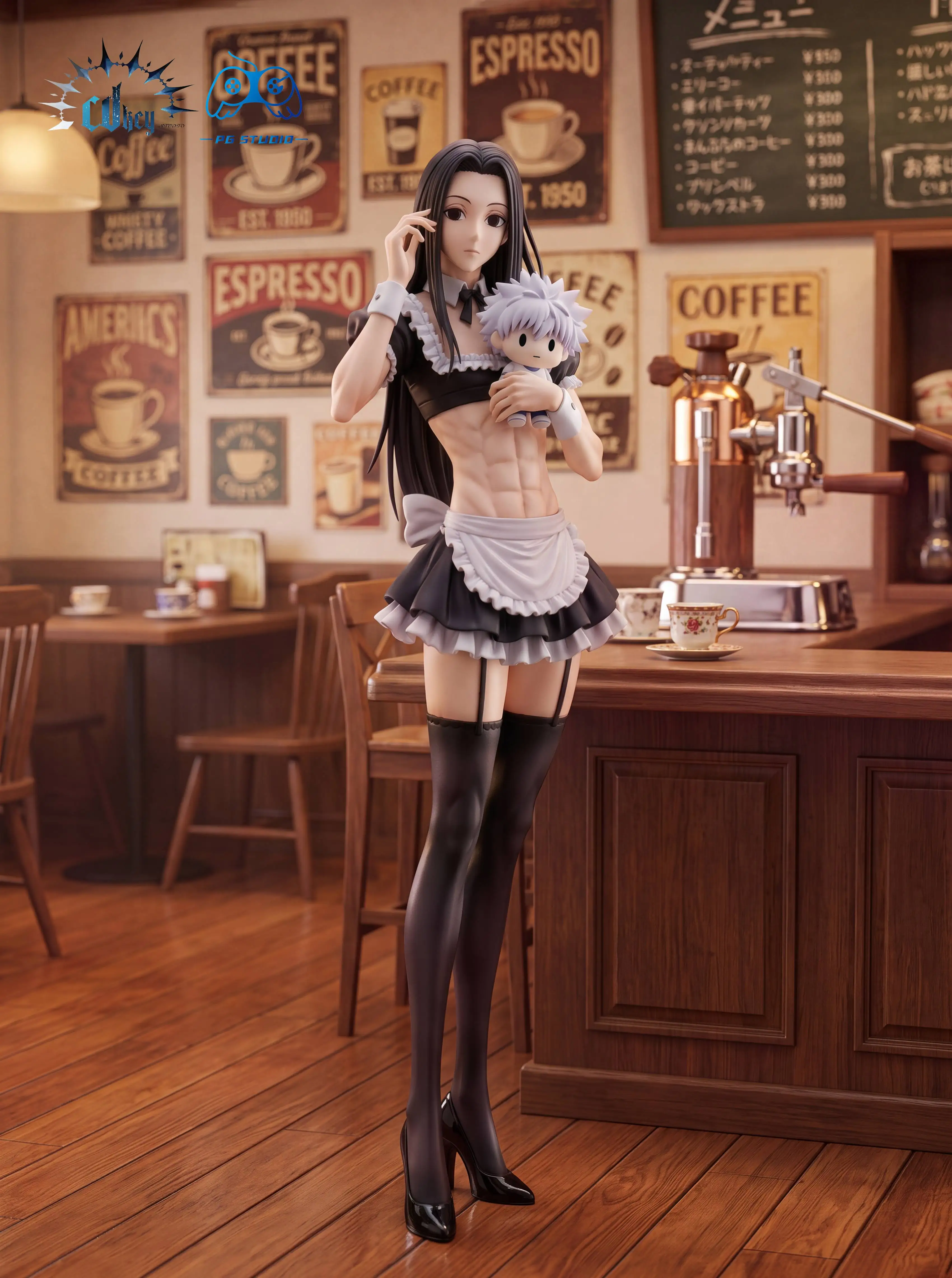 【Pre-sale】1/6 Scale Maid Suit Hisoka Morow and Illumi Zoldyck-HUNTER×HUNTER-Cdkey × PG Studio