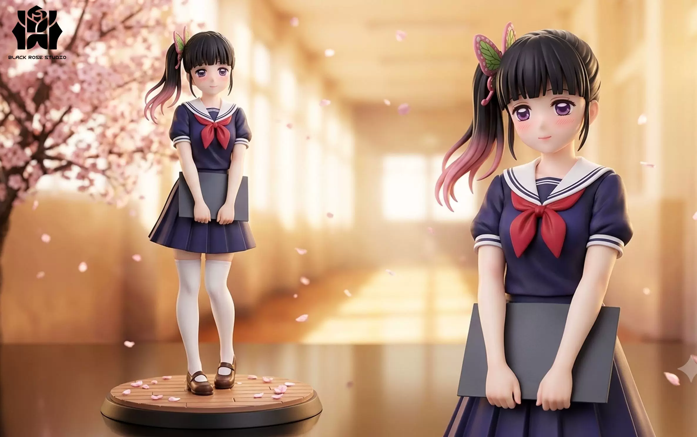 【Pre-sale】1/10 and 1/6 Scale Tsuyuri Kanao and Kanae Kochou-Demon Slayer-Black Rose Studio