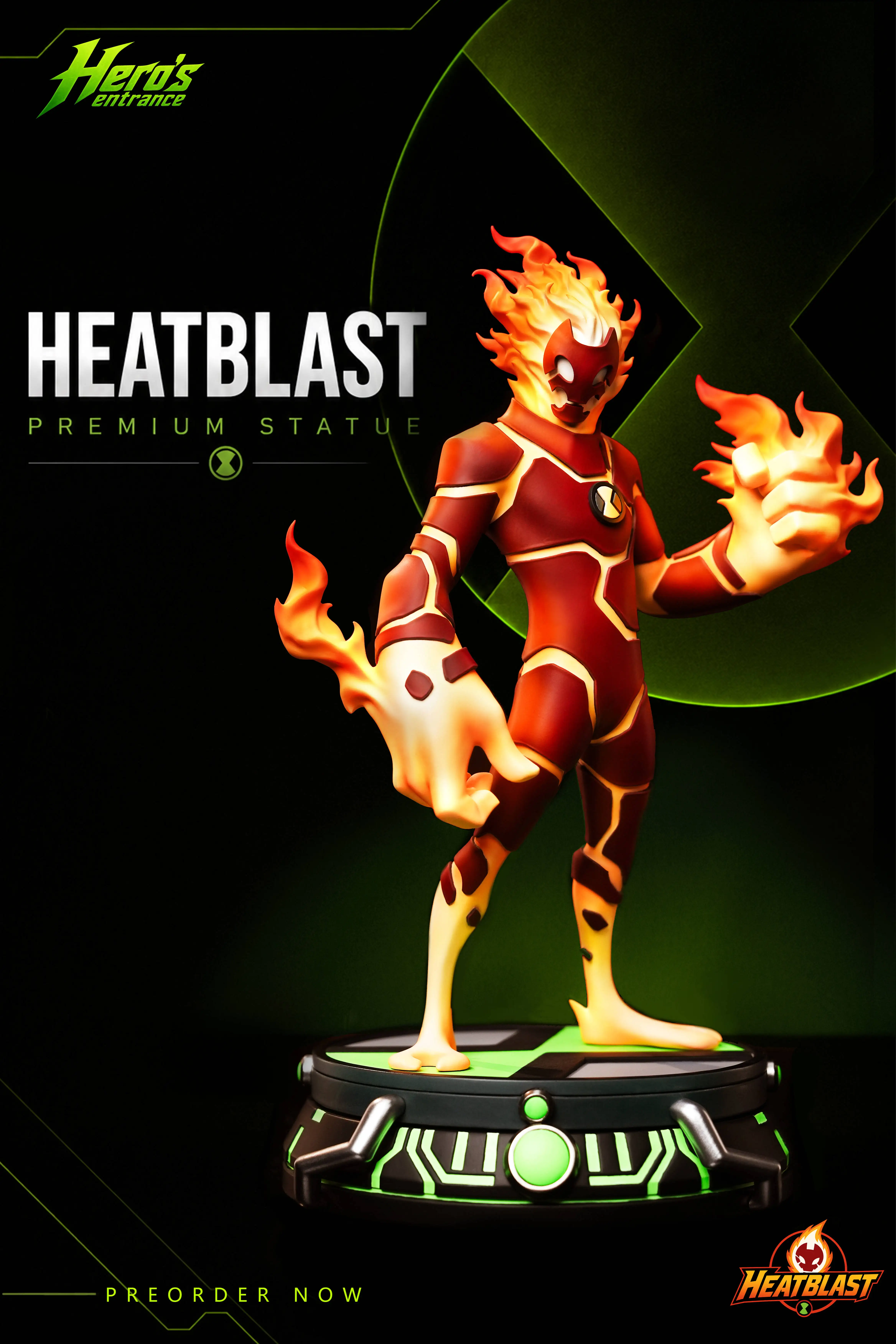【Pre-sale】Heatblast with LED-Ben 10-Hero's Entrance Studio