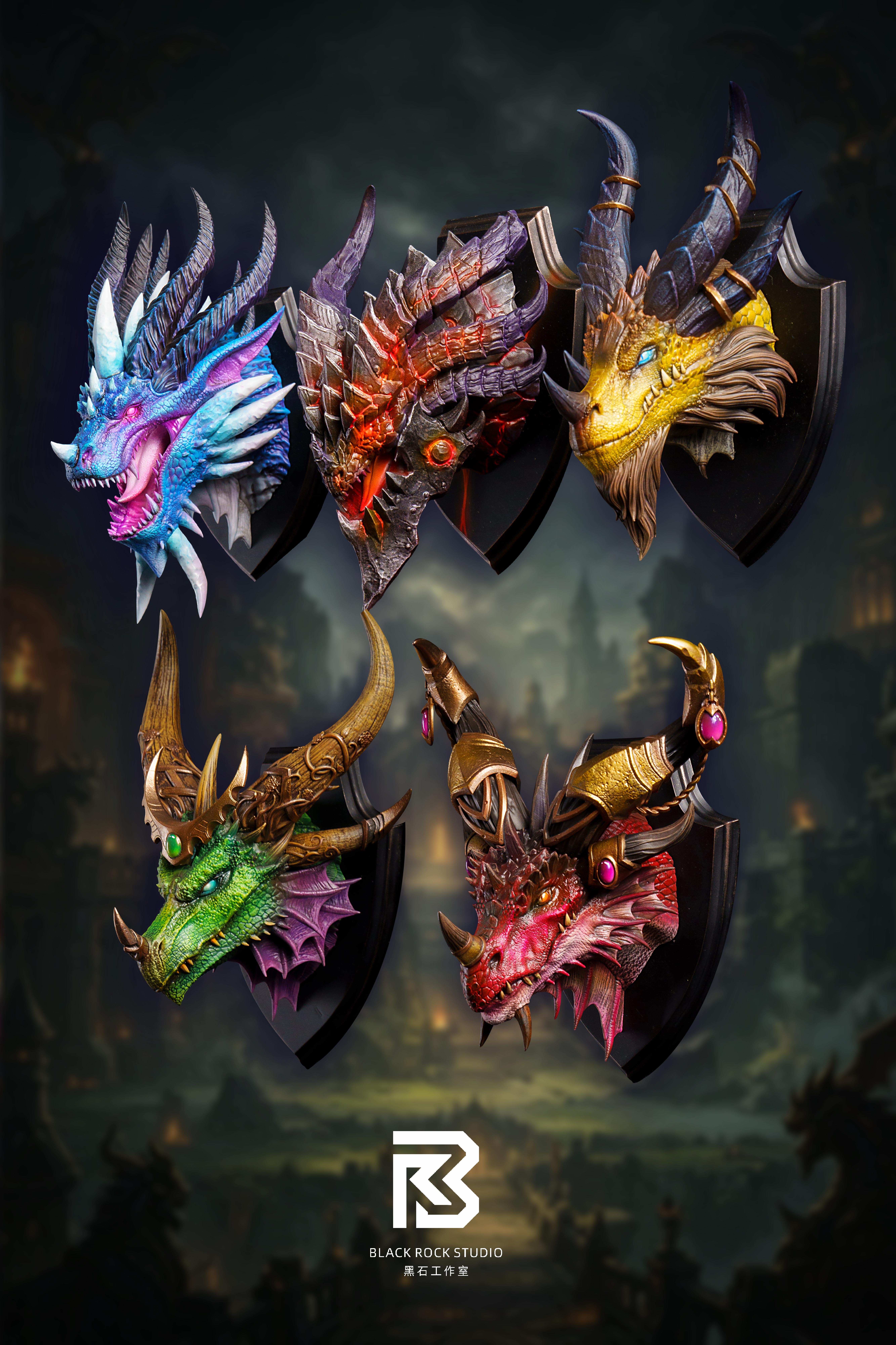 【Pre-sale】Refrigerator Magnet Malygos, Meltharion, Nozdormu, Ysera and Alexstrasza-Black Rock Studio