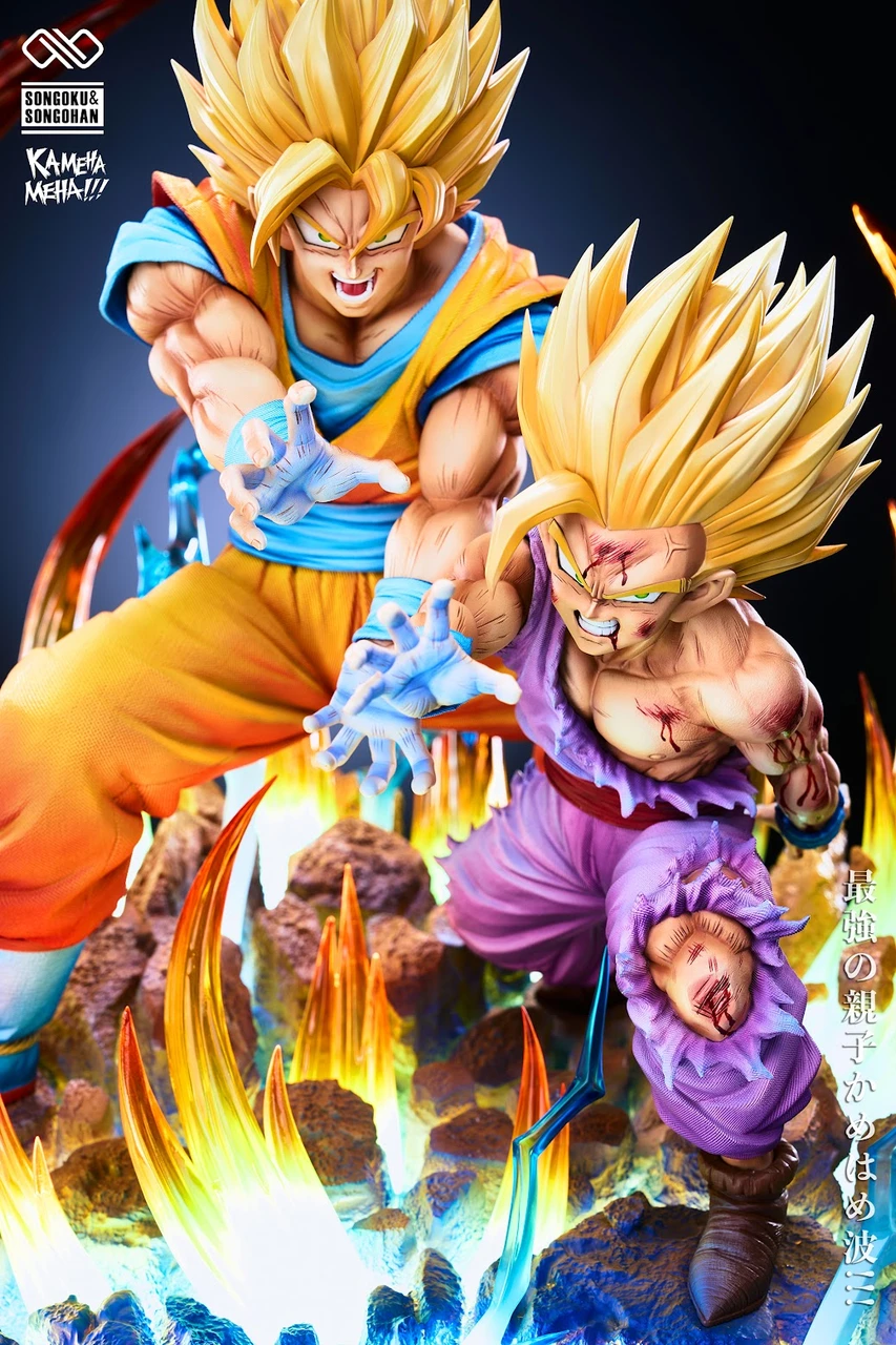 【Pre-sale】1/6 and 1/4 Scale Goku and Gohan with LED-Dragon Ball-Infinity Studio