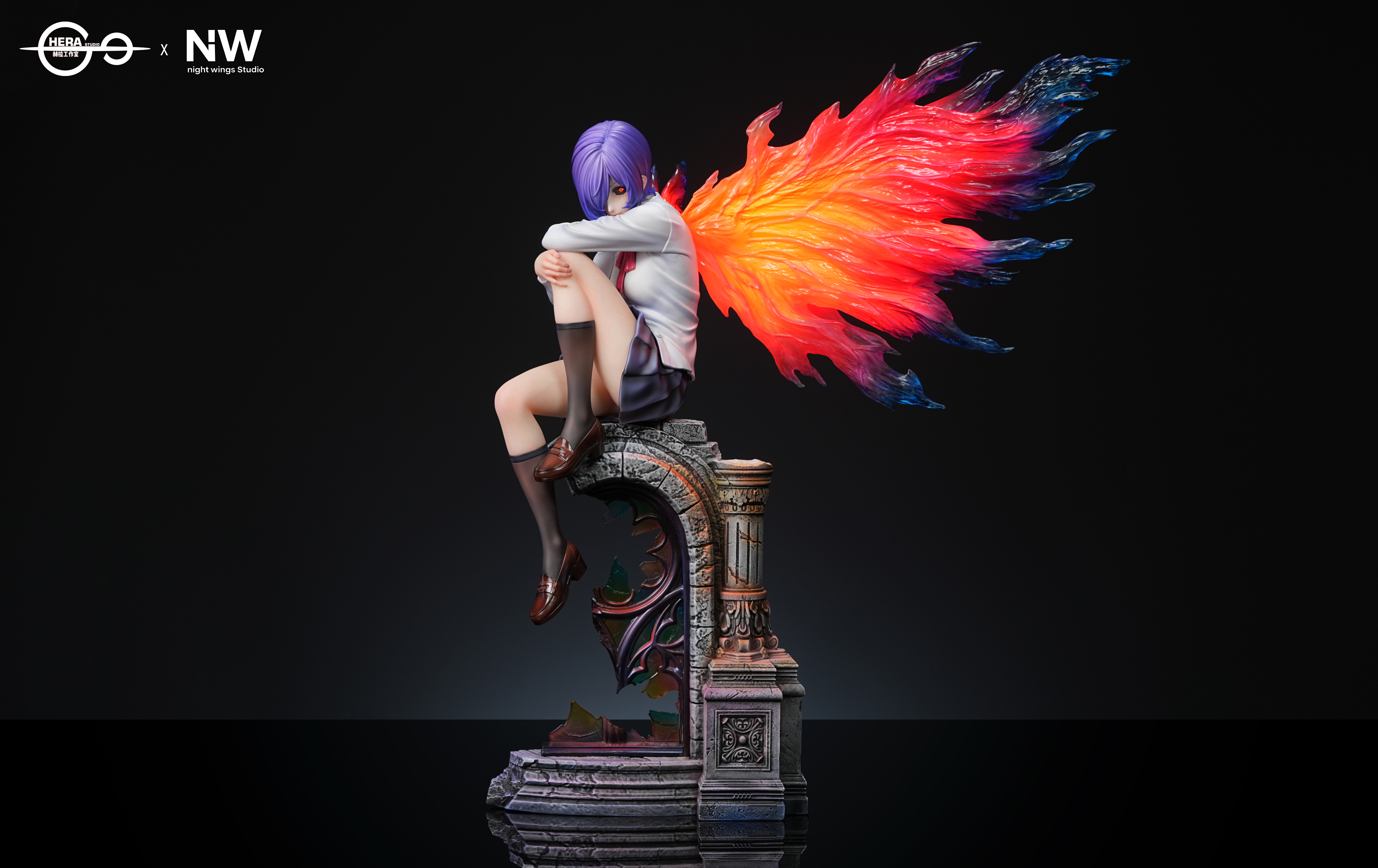 【Pre-sale】1/6 and 1/4 Scale Touka Kirishima with LED-Tokyo Ghoul‌-HERA Studio × Night Wing Studio