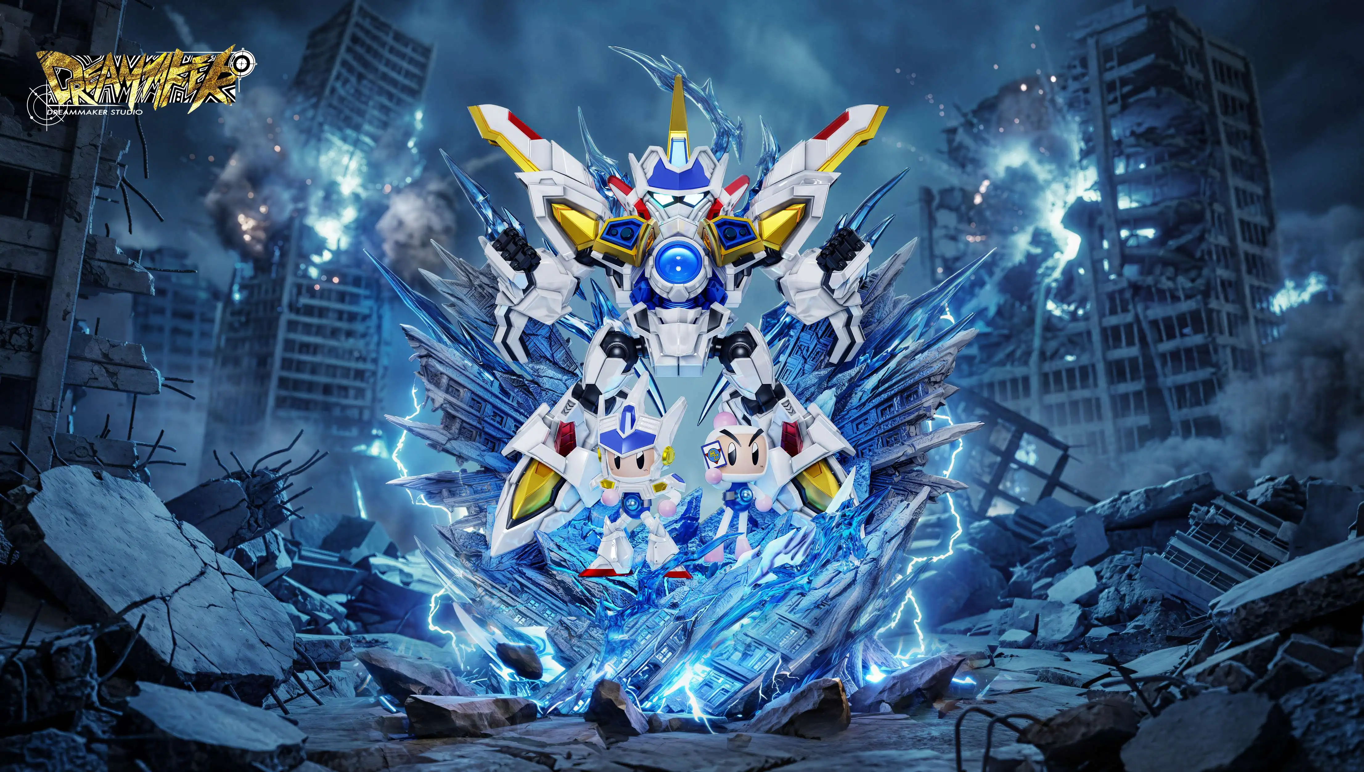 【Pre-sale】White Bomber Bomberman-GUNDAM-Dreammaker Studio