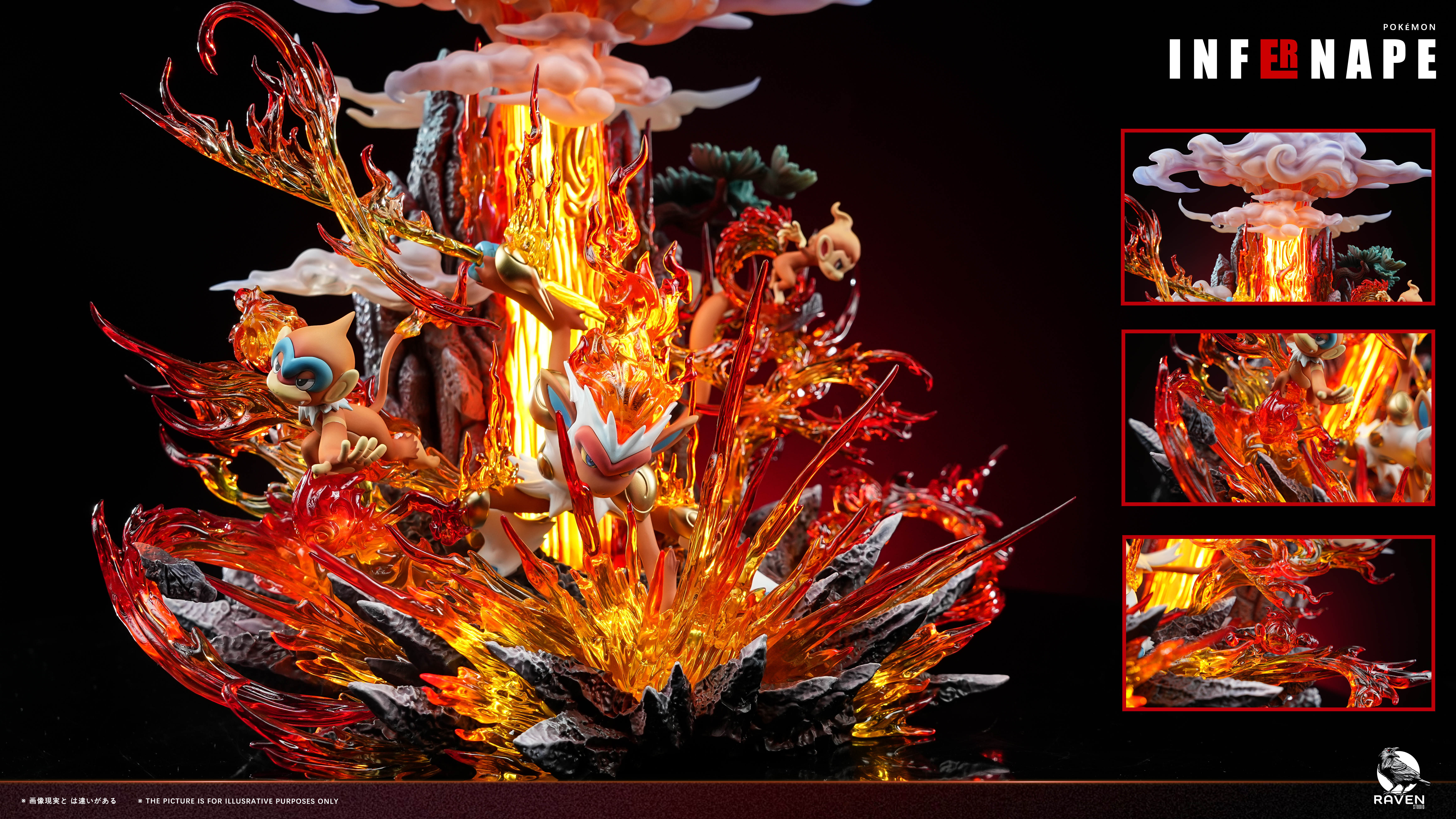 【Pre-sale】Infernape with LED-Pokemon-Raven Studio