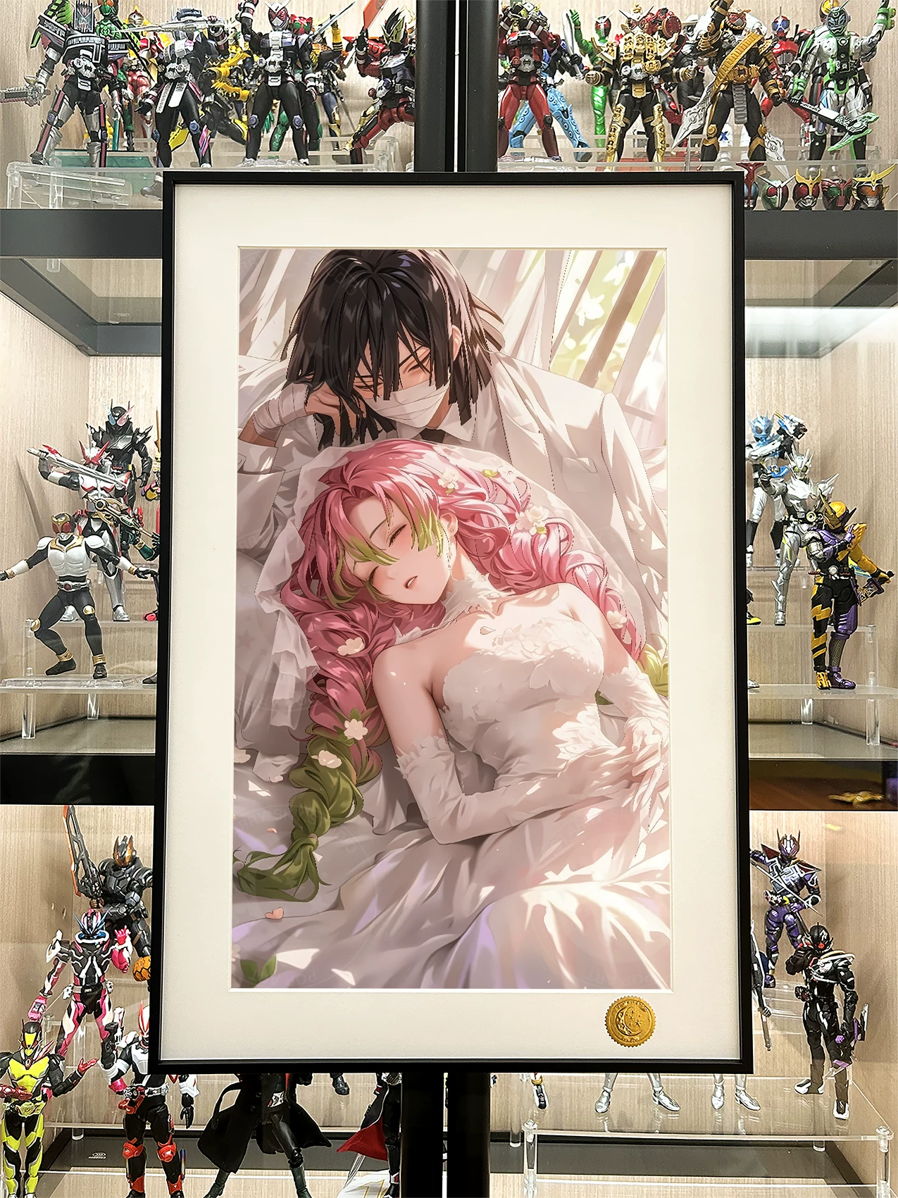 【Pre-sale】Decorative Painting of Wedding of Iguro Obanai and Kanroji Mitsuri-Demon Slayer-XingKong Studio
