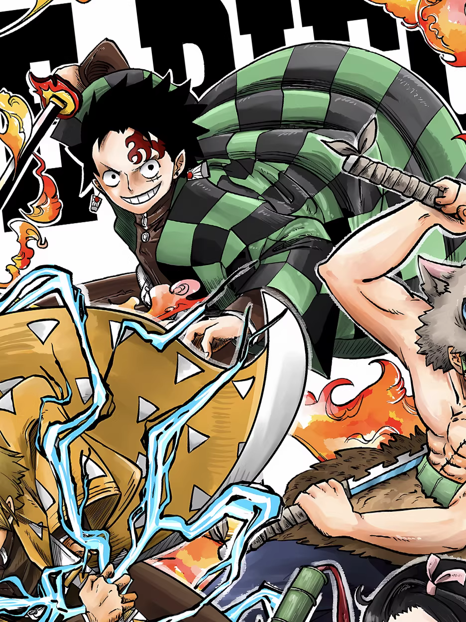 【Pre-sale】Decorative Painting of One Piece Style Demon Slayer-XingKong Studio