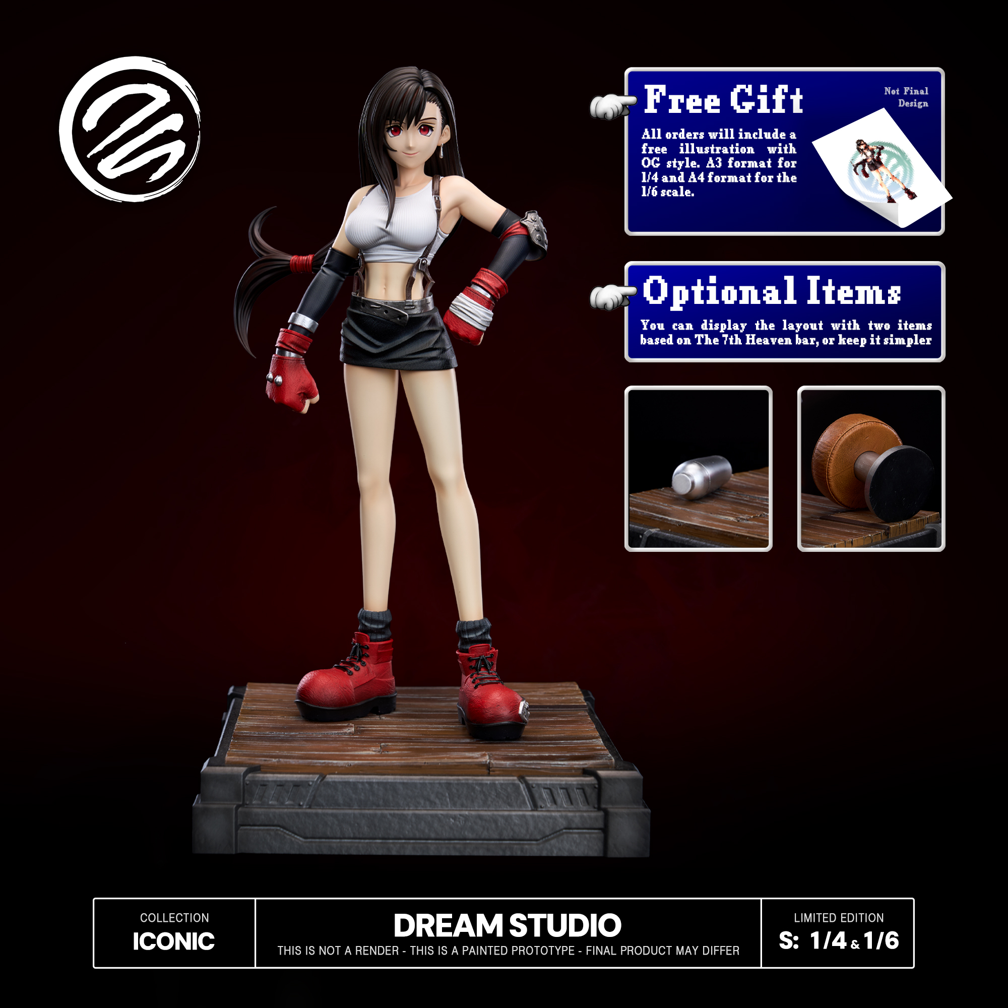 【Pre-sale】1/6 and 1/4 Scale OG Tifa-Final Fantasy-Dream Studio