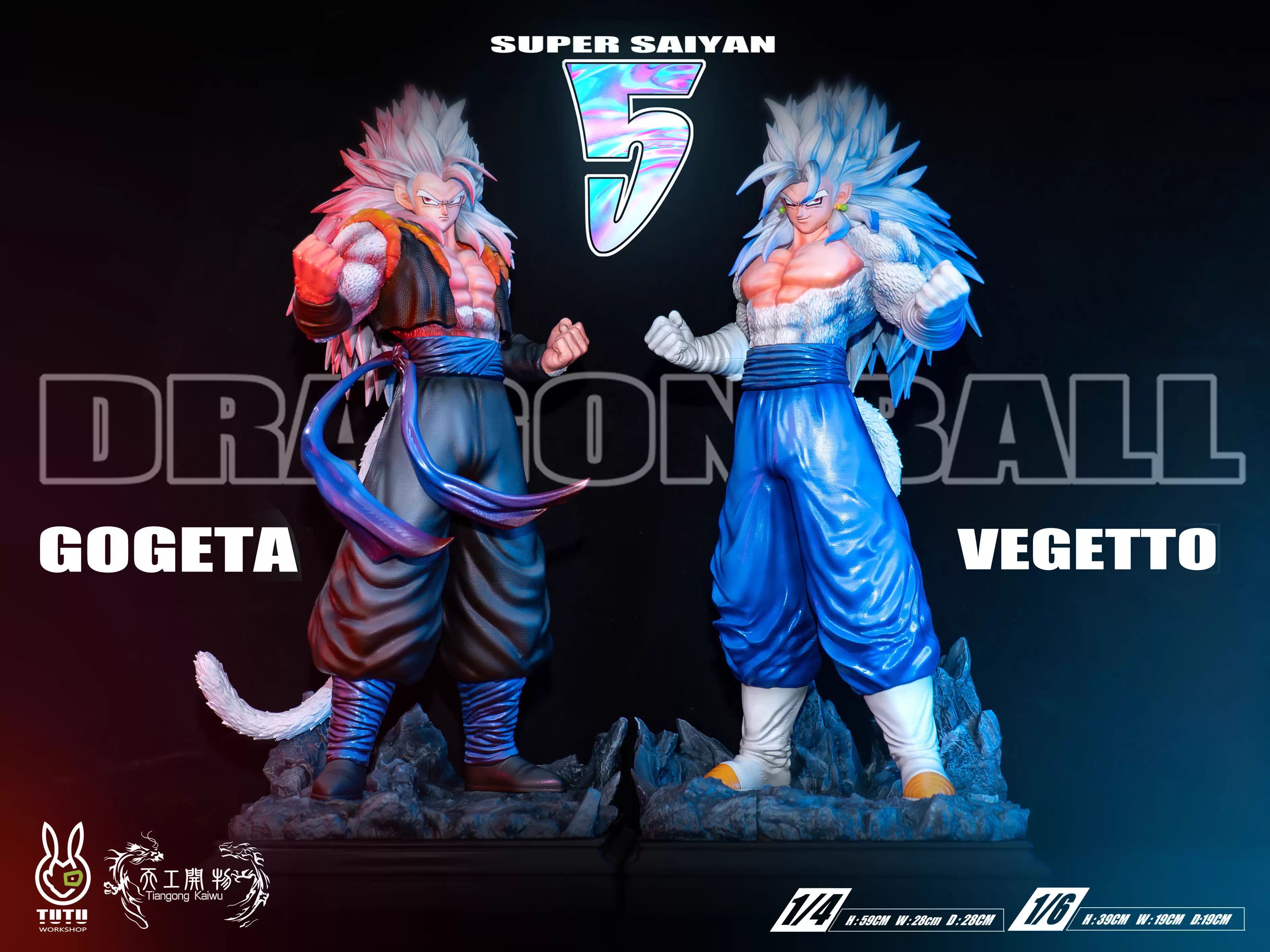 【Pre-sale】1/6 and 1/4 Scale Vegetto and Gogeta-TUTU and TG Studios