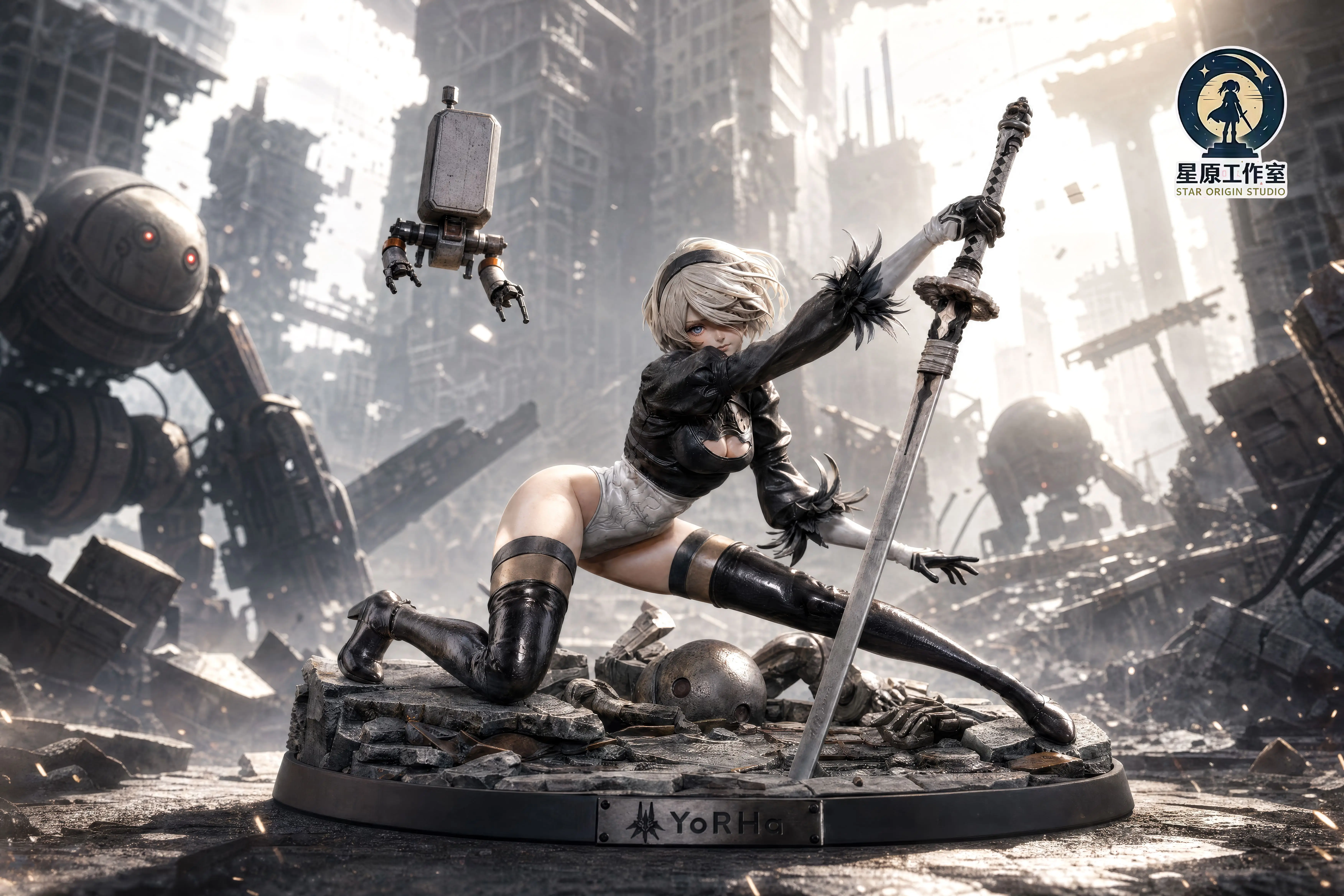 【Pre-sale】1/6 and 1/4 Scale NieR 2B Apocalyptic Warrior Maiden-NieR:Automata-Star Origin Studio