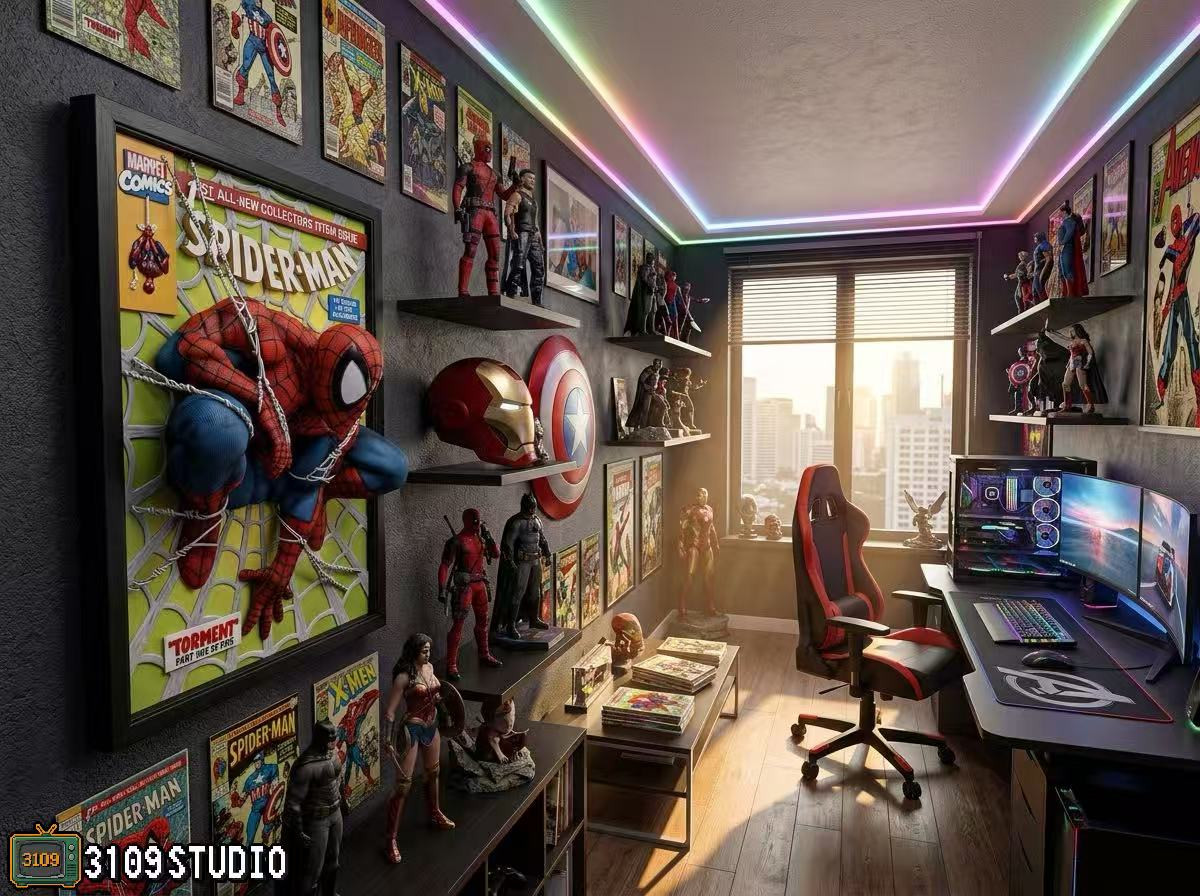 【Pre-sale】1/4 Scale Mural Spider Man-3109 Studio