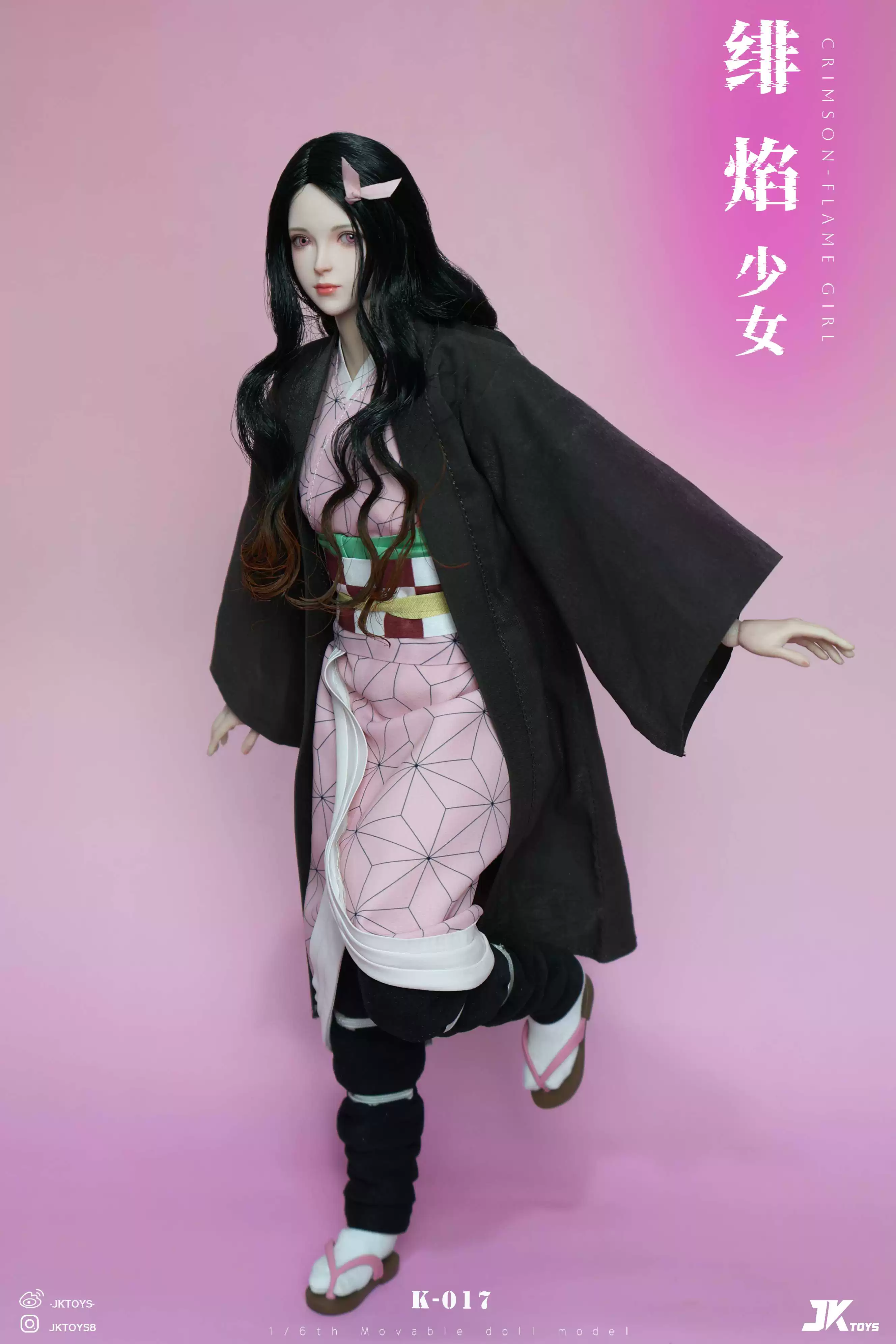 【Pre-sale】1/6 Scale Crimson flame Girl Nezuko Cosplay Version-Demon Slayer-JKtoys Studio