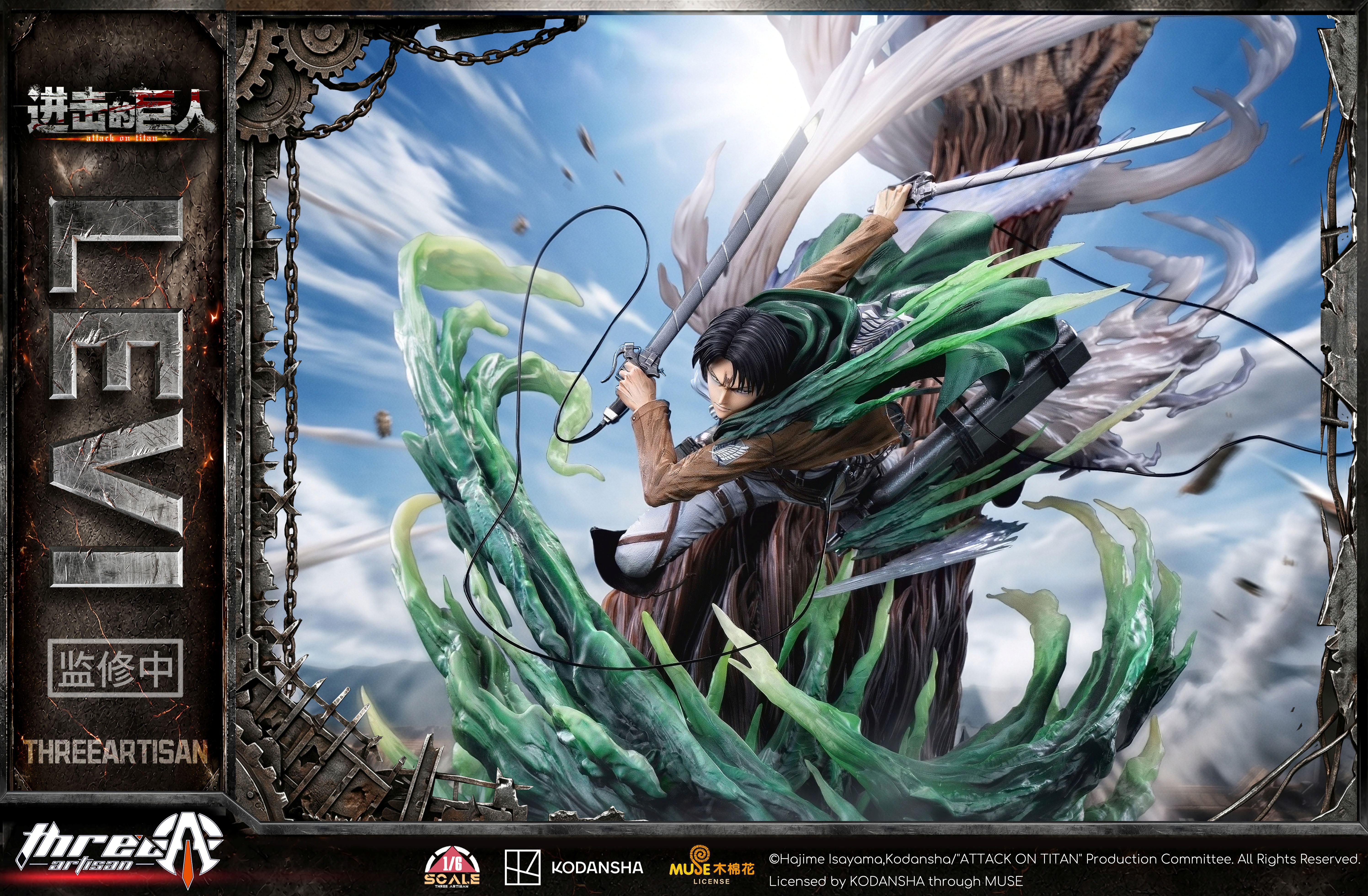 【Pre-sale】1/6 Scale Levi Ackerman with LED Licensed-Attack on Titan-ThreeArtisan Studio