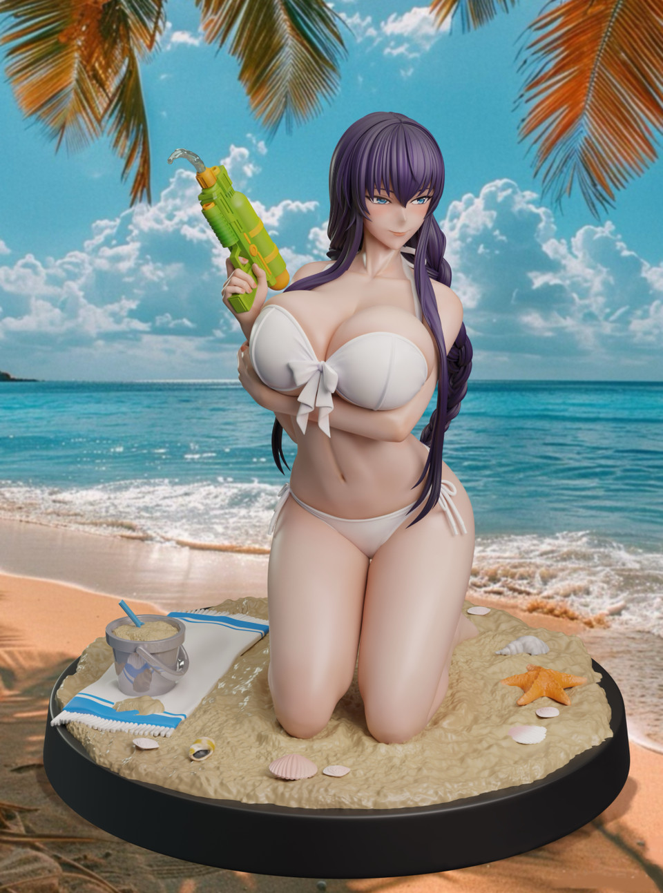 【Pre-sale】1/7 Scale Swimming Suit Busujima Saeko-HIGHSCHOOL OF THE DEAD-ZiYe Studio