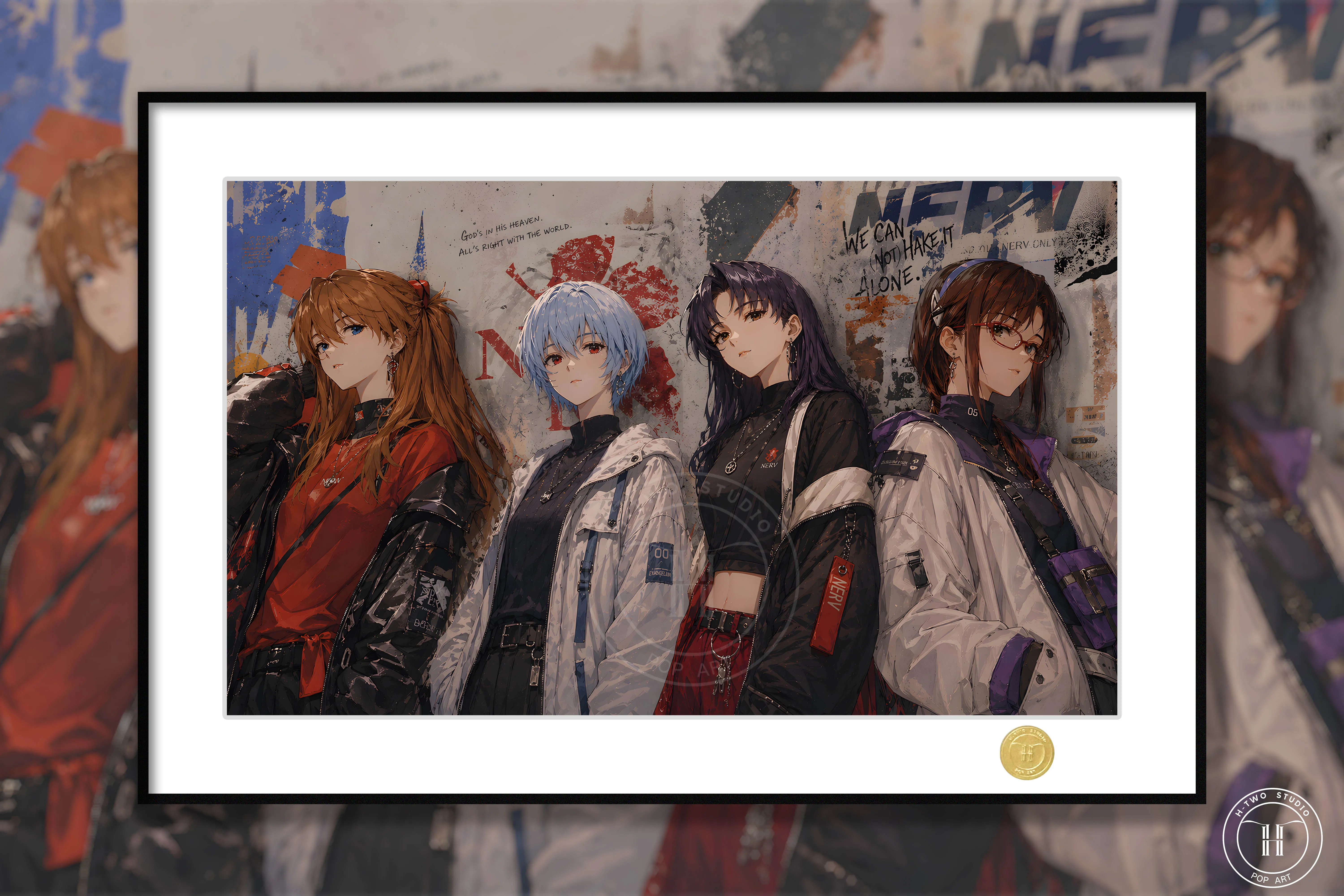 【Pre-sale】Decorative Painting of 4 Girls-H2 Studio