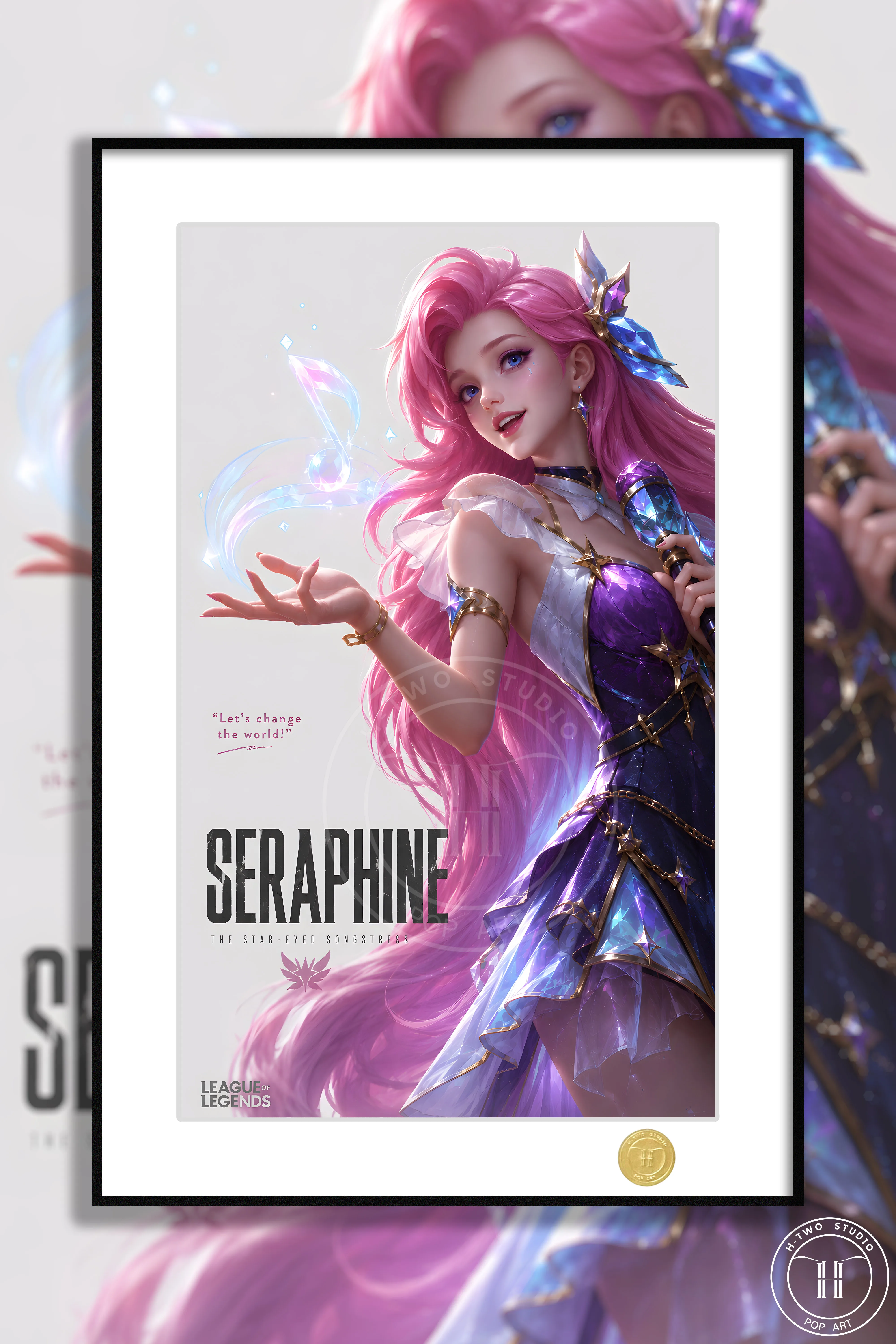 【Pre-sale】Decorative Painting of Seraphine-League of Legends-H2 Studio