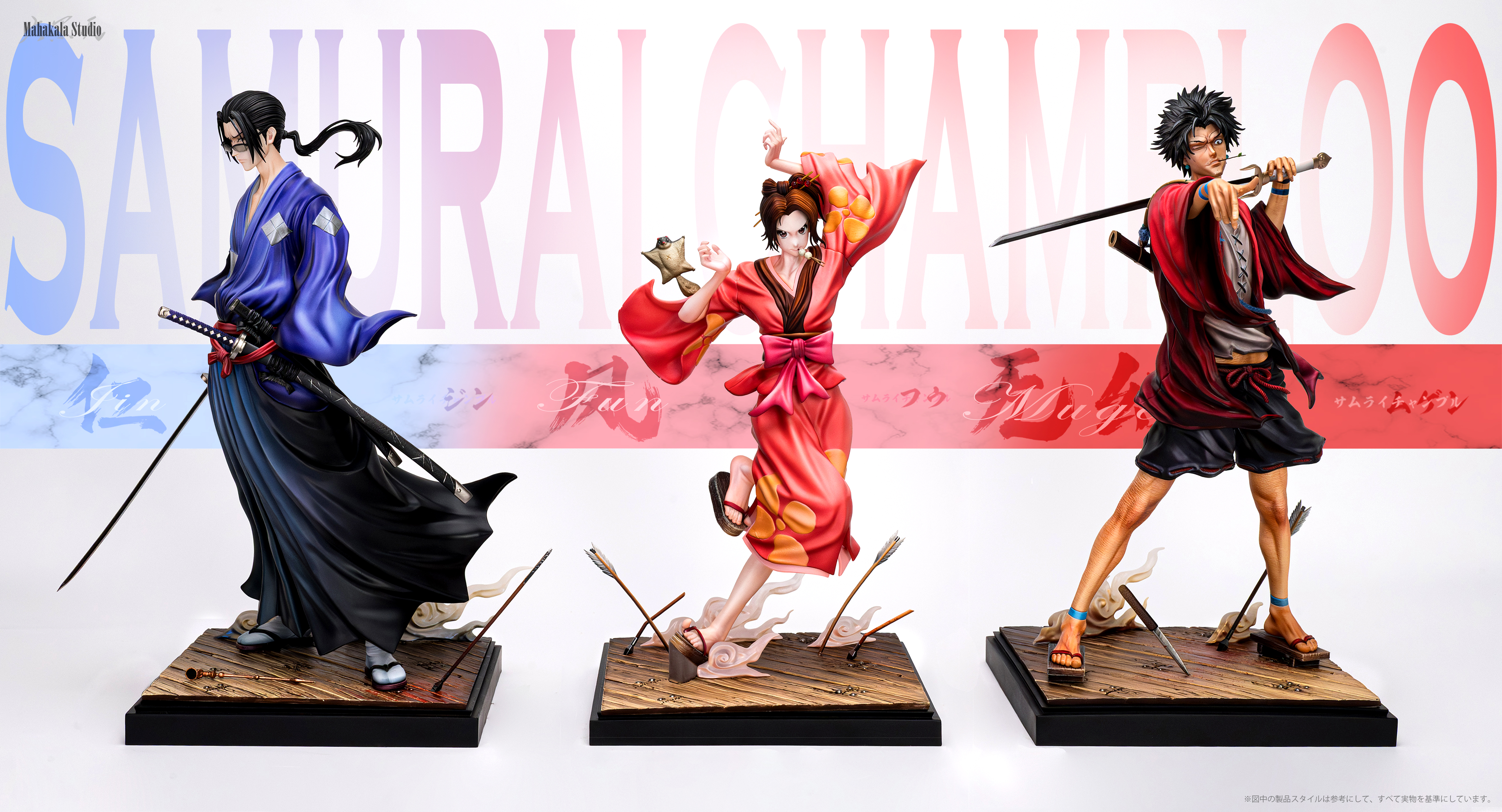 【Pre-sale】1/6 Scale Jin, Mugen and Fun-Samurai Champloo‌-Mahakala Studio