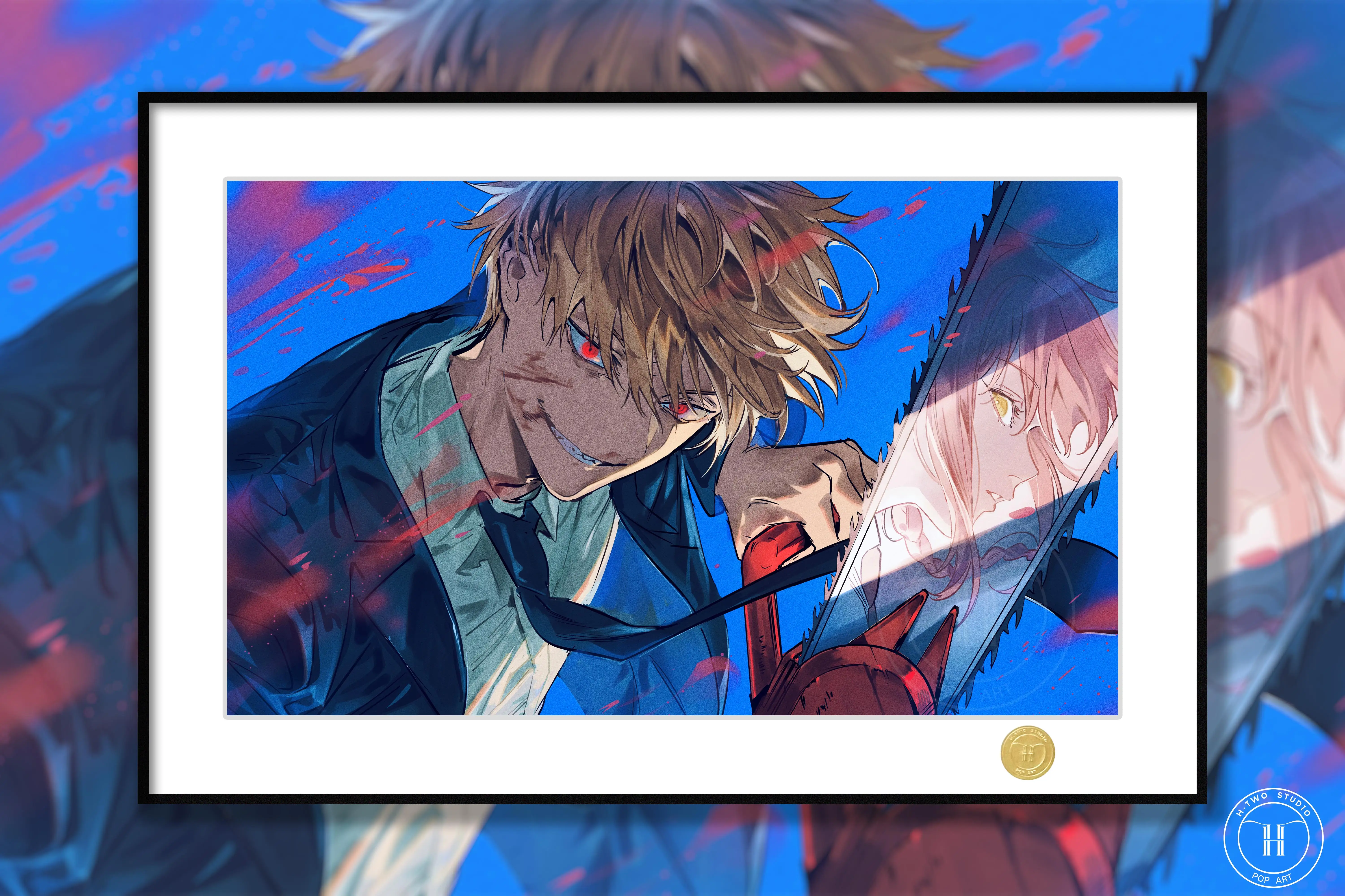 【Pre-sale】Decorative Painting of Denji and Makima-H2 Studio