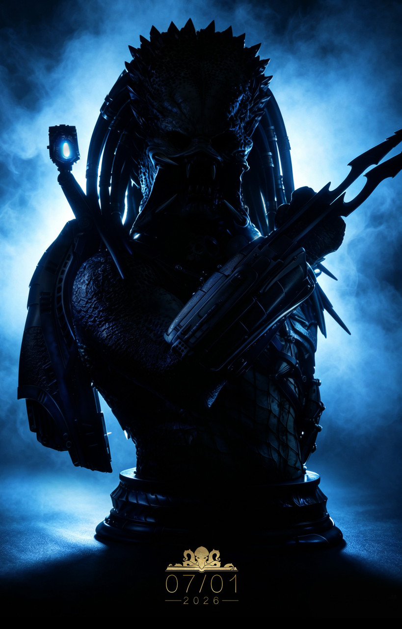 【Pre-sale】Bust of Wolf Predator with LED-Predator 2-Deep Tale Studio