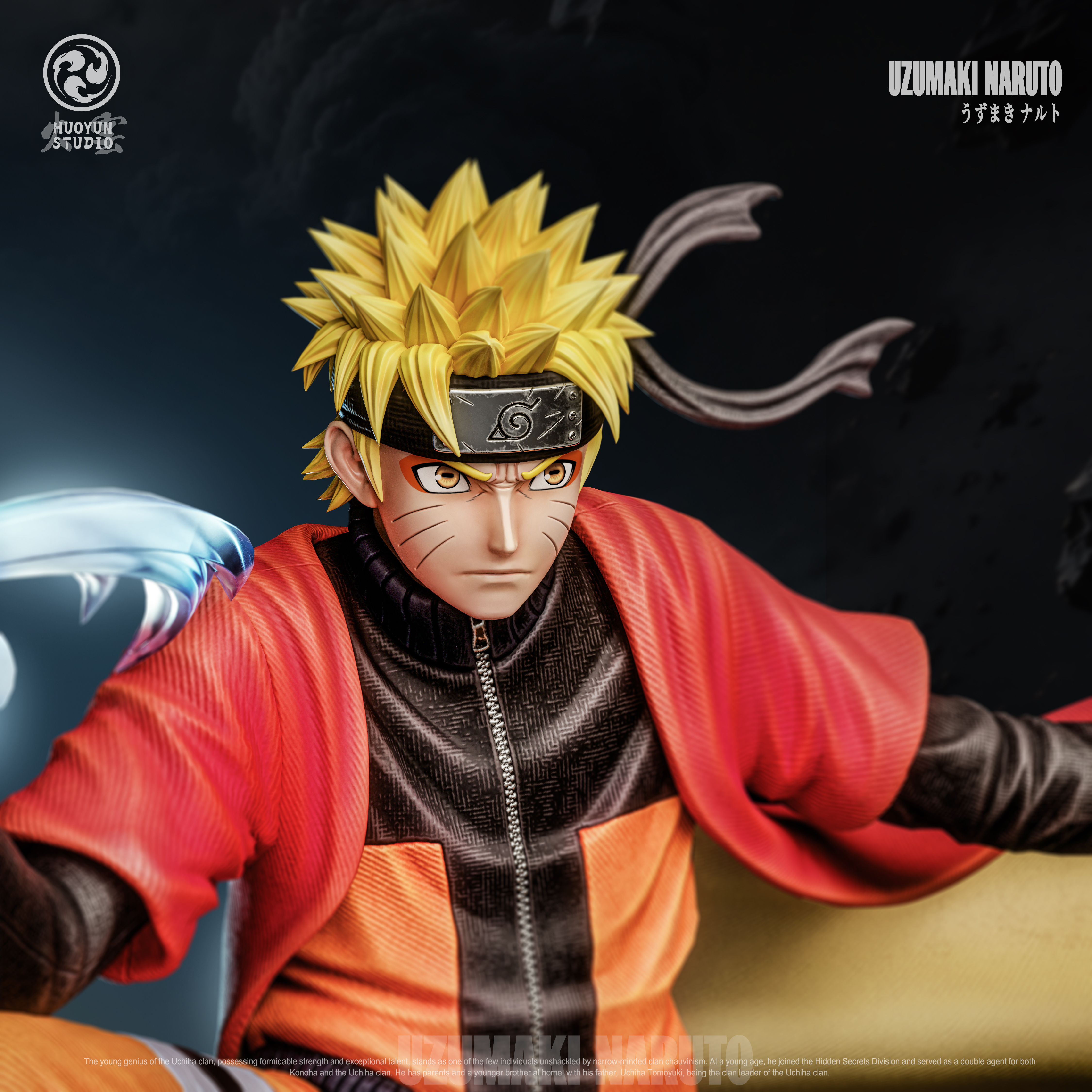 【Pre-sale】1/6 Scale 002 Nazumaki Naruto-Naruto-HuoYun Studio