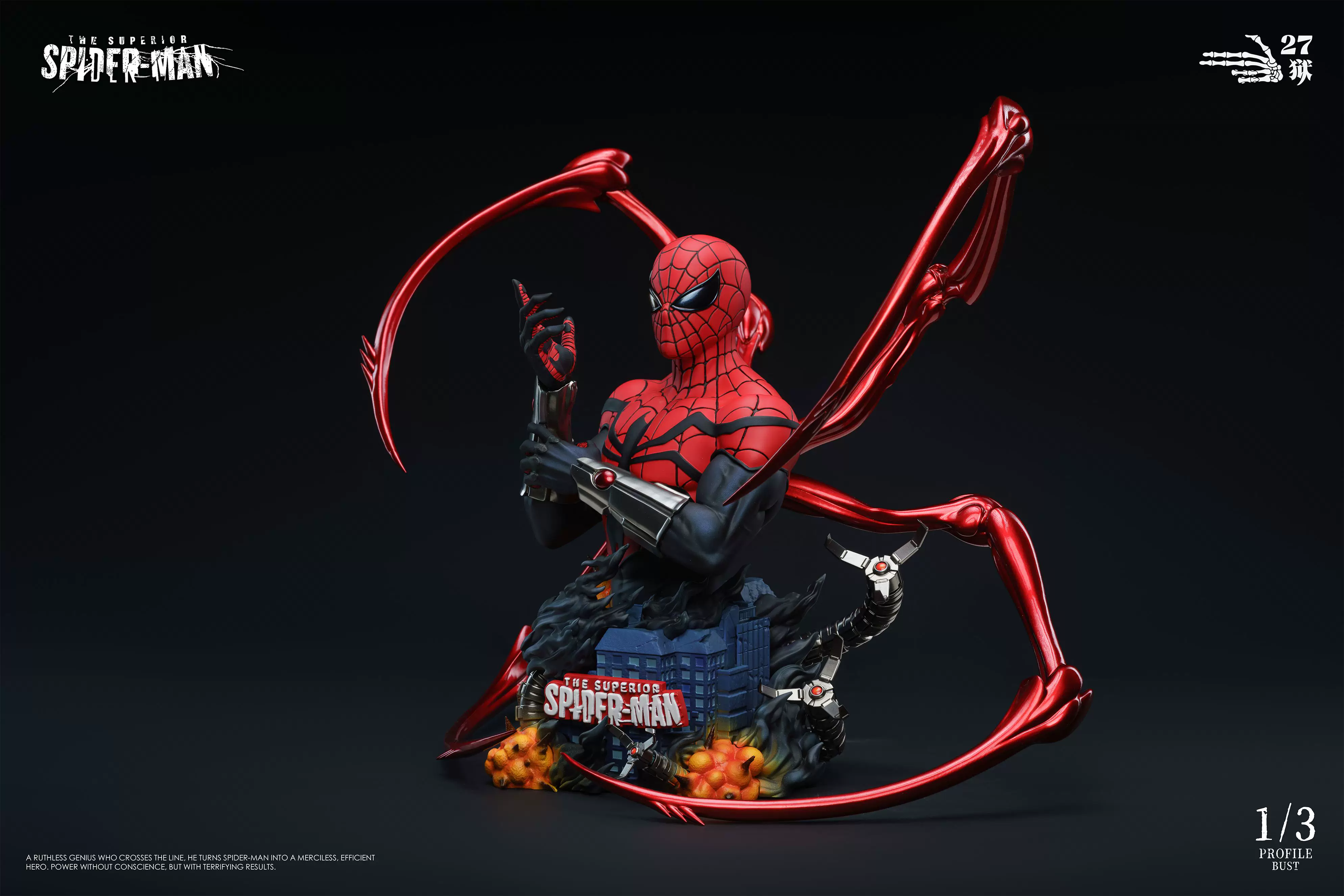 【Pre-sale】1/3 Scale 003 Bust of Spider Man-27abyss Studio
