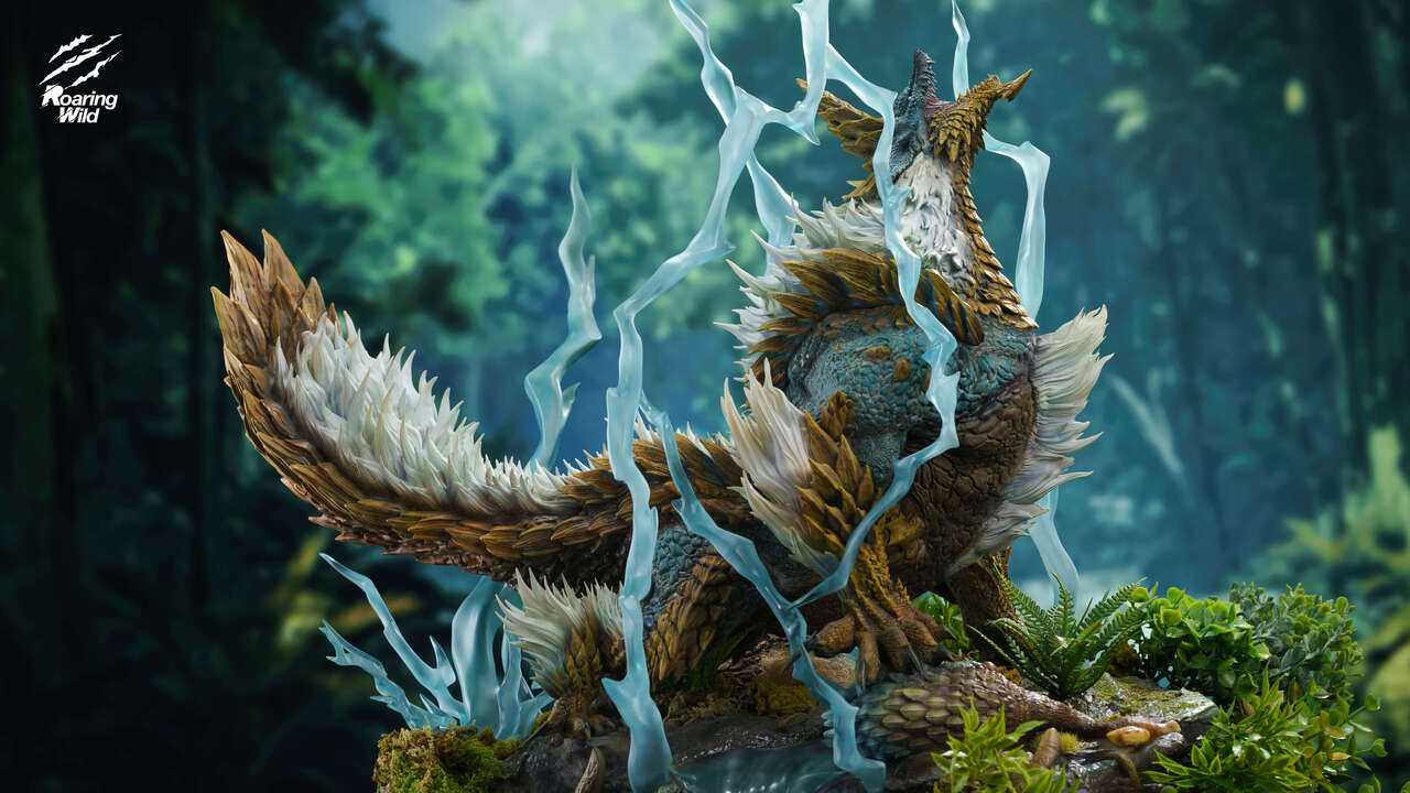 【Pre-sale】Zinogre, Stygian Zinogre and Thunderlord Zinogre with LED-Monster Hunter-Roaring Wild Studio