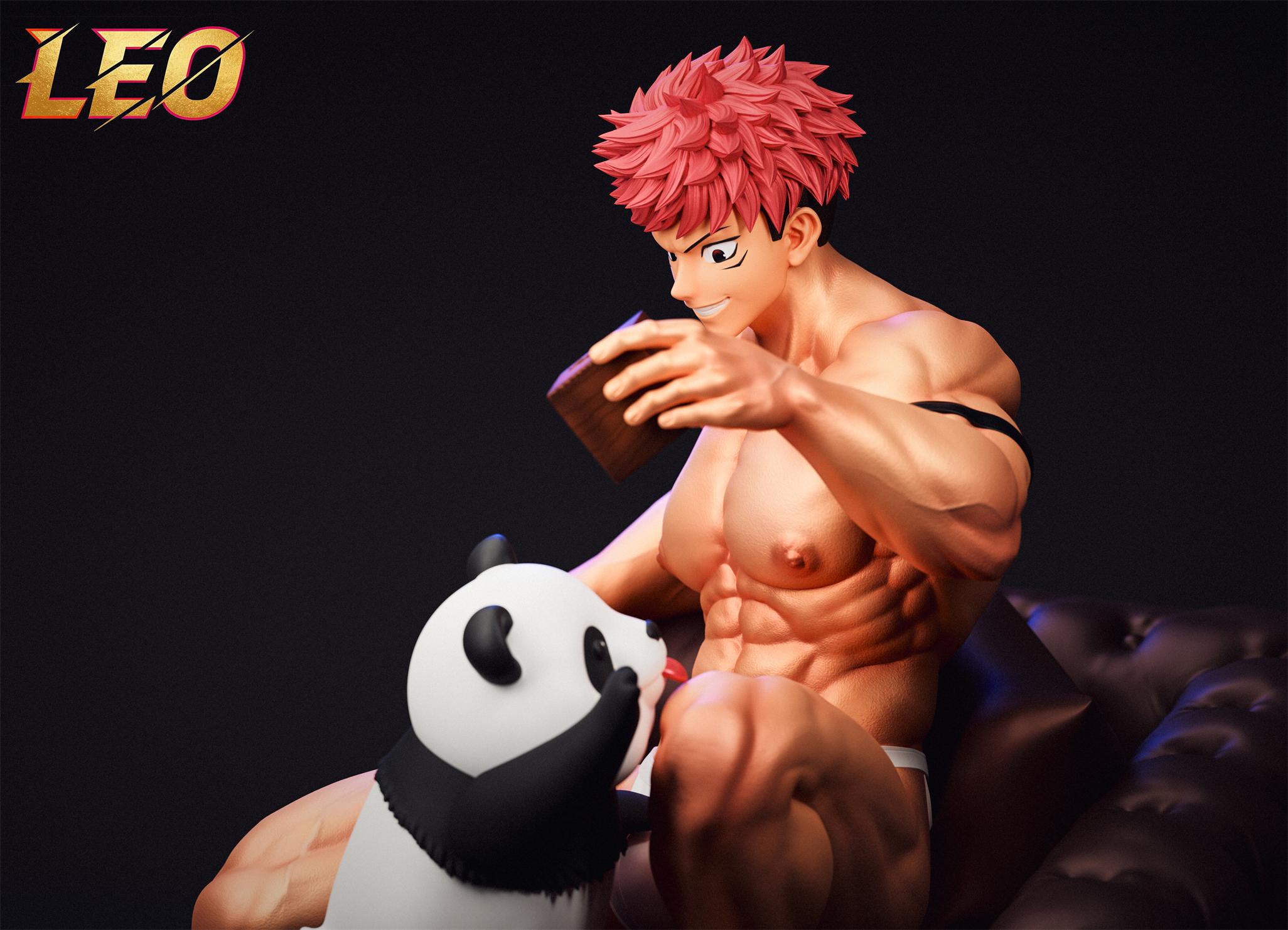 【Pre-sale】1/6 Scale Itadori Yuji and Panda-Jujutsu Kaisen-LEO Studio