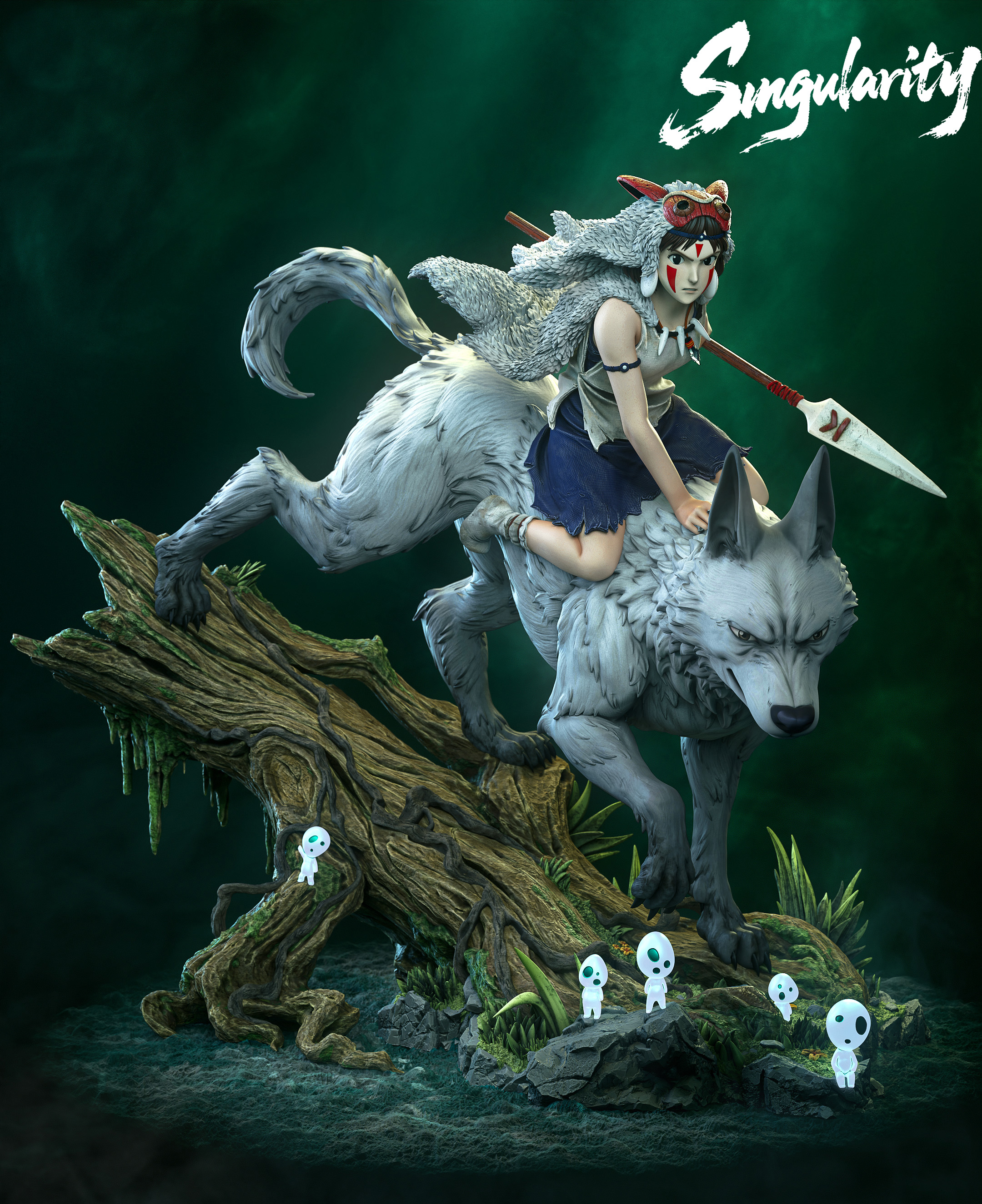 【Pre-sale】1/6 Scale Princess Mononoke-Studio Ghibli-Singularity Studio