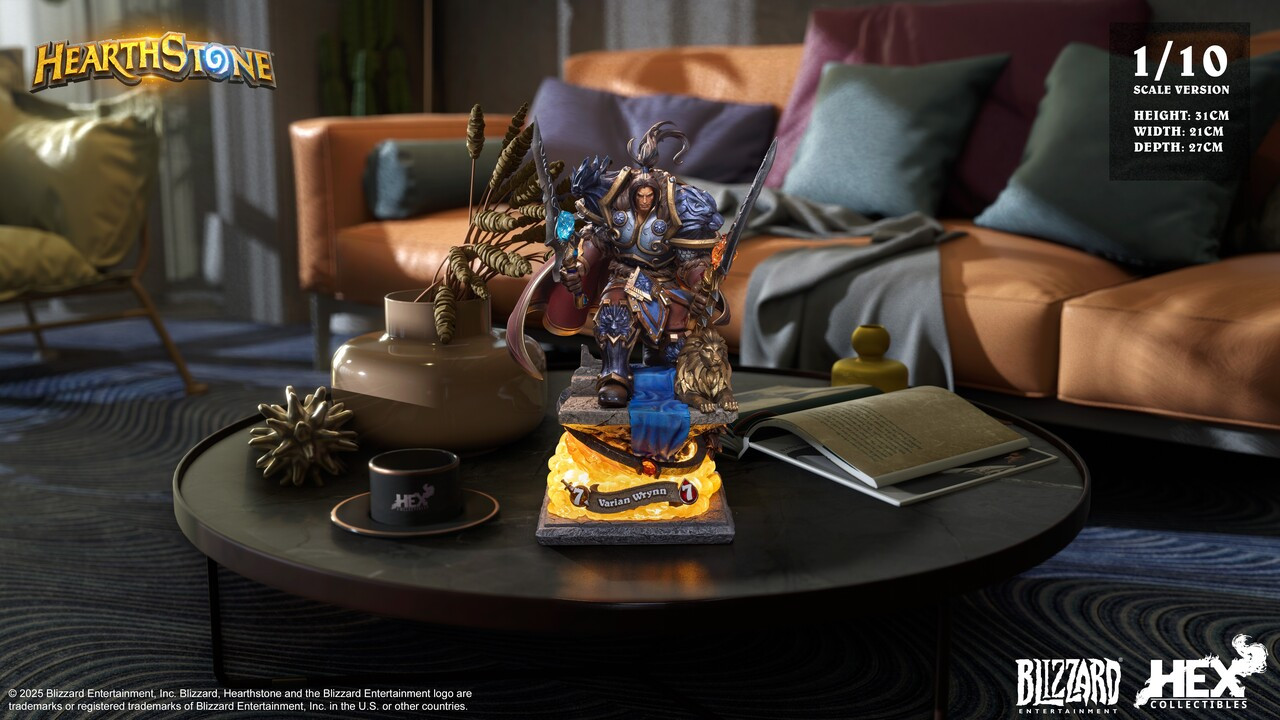 【Pre-sale】1/6 and 1/10 Scale Varian Wrynn with LED Licensed-HEX Collectibles × Blizzard