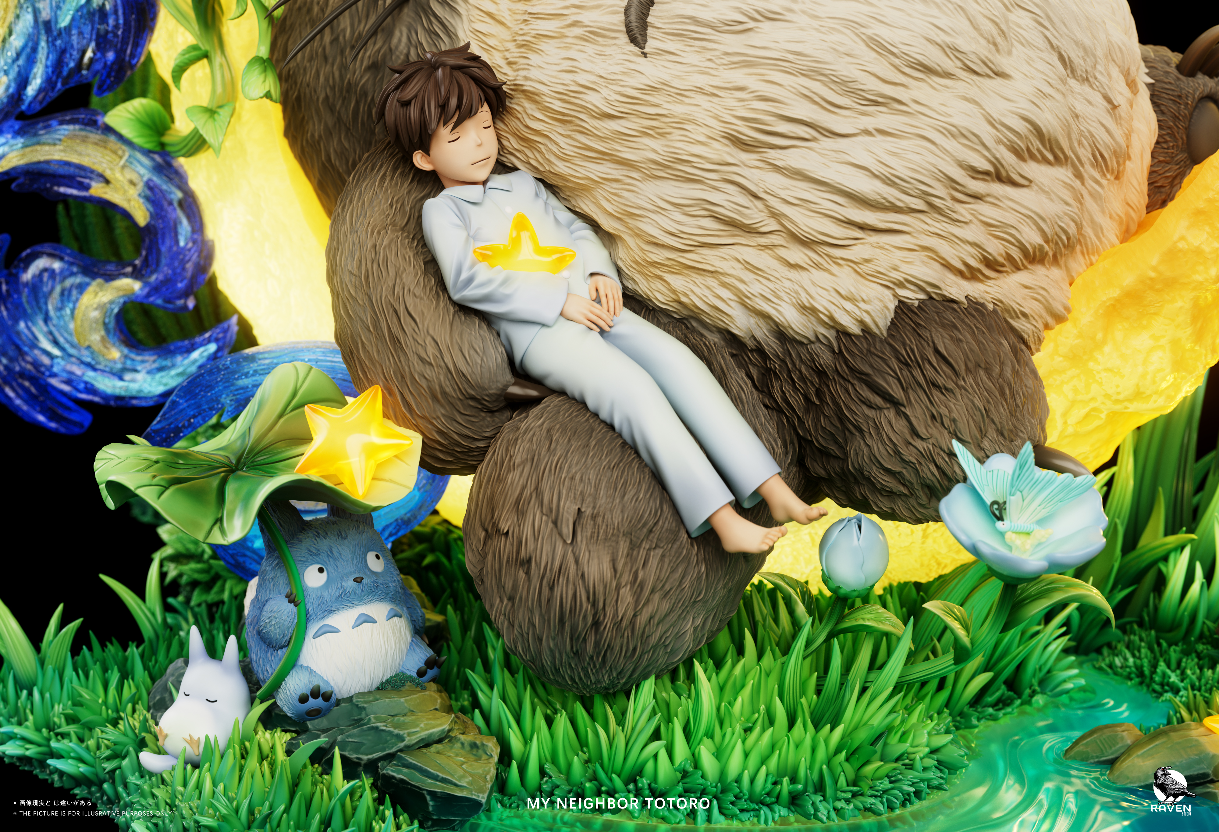 【Pre-sale】Totoro Under Starry Sky-My Neighbor Totoro-Raven Studio