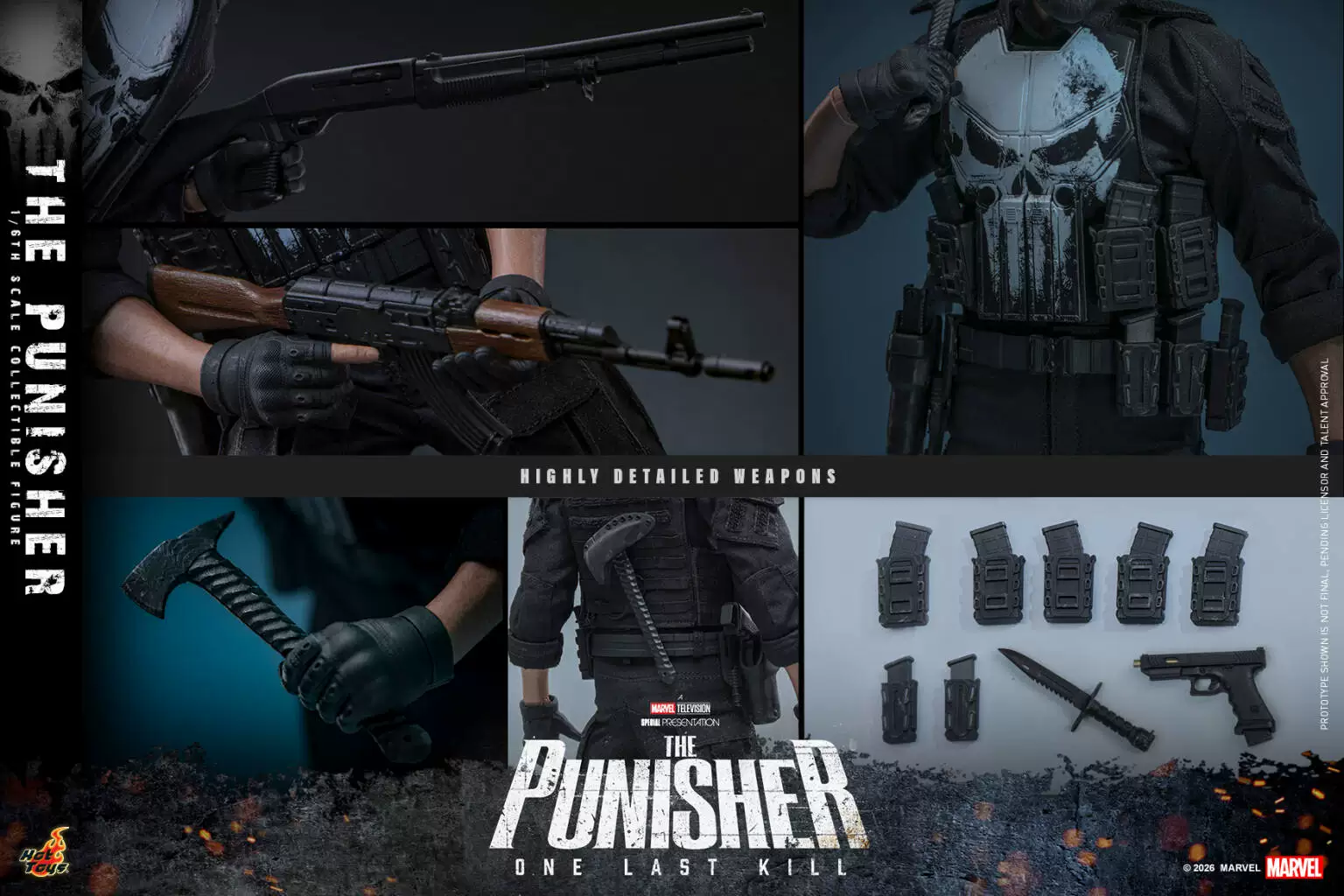 【Pre-sale】1/6 Scale TMS190 The Punisher-HotToys Studio