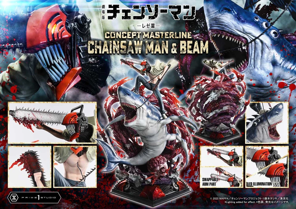 【Pre-sale】1/6 Scale Denji and Beam with LED-Chainsaw Man-Prime 1 Studio