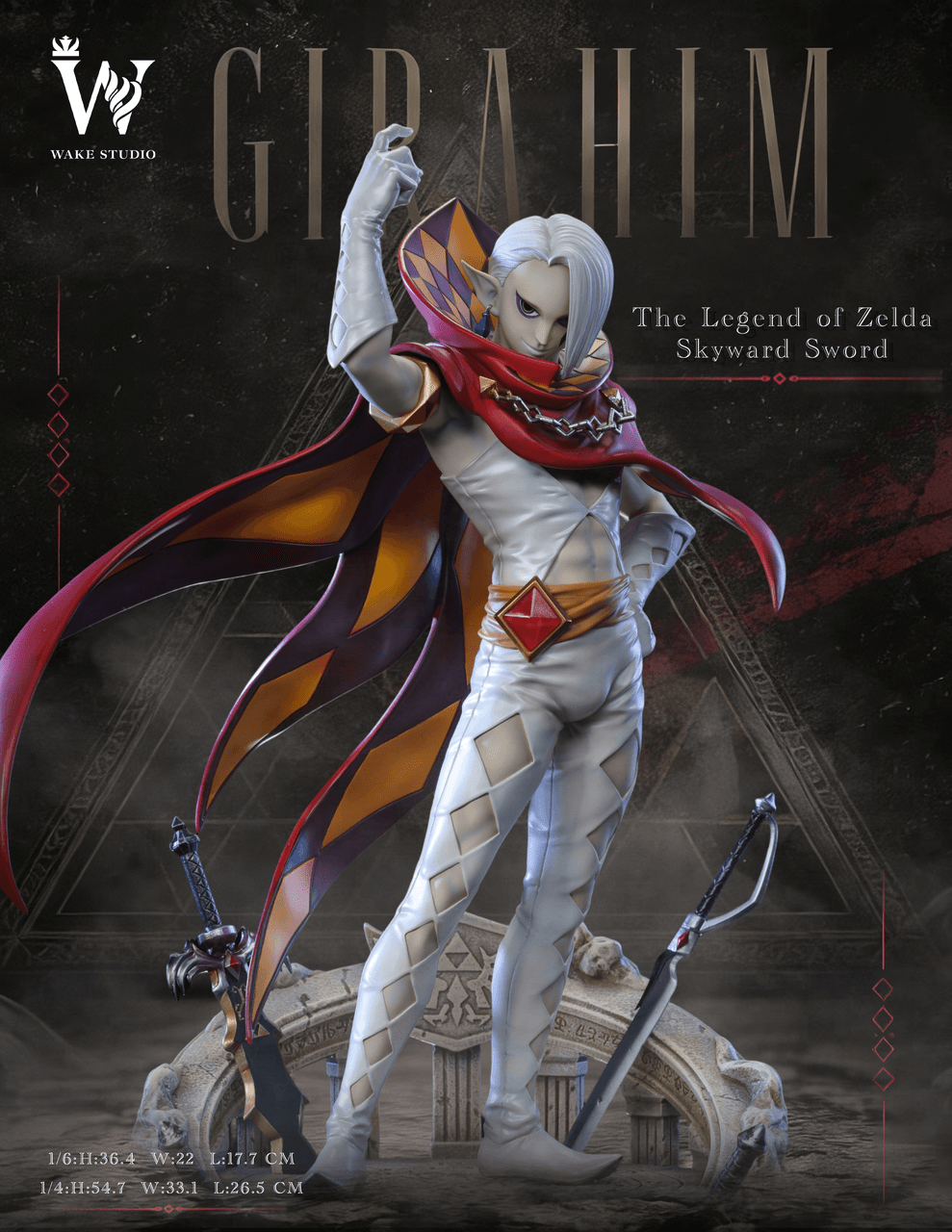 【Pre-sale】1/6 and 1/4 Scale Ghirahim-The Legend of Zelda-Wake Studio