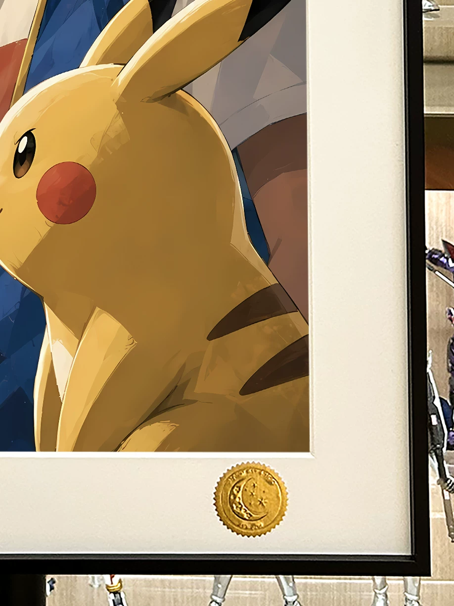 【Pre-sale】Decorative Painting of Ash and Pikachu-XingKong Studio
