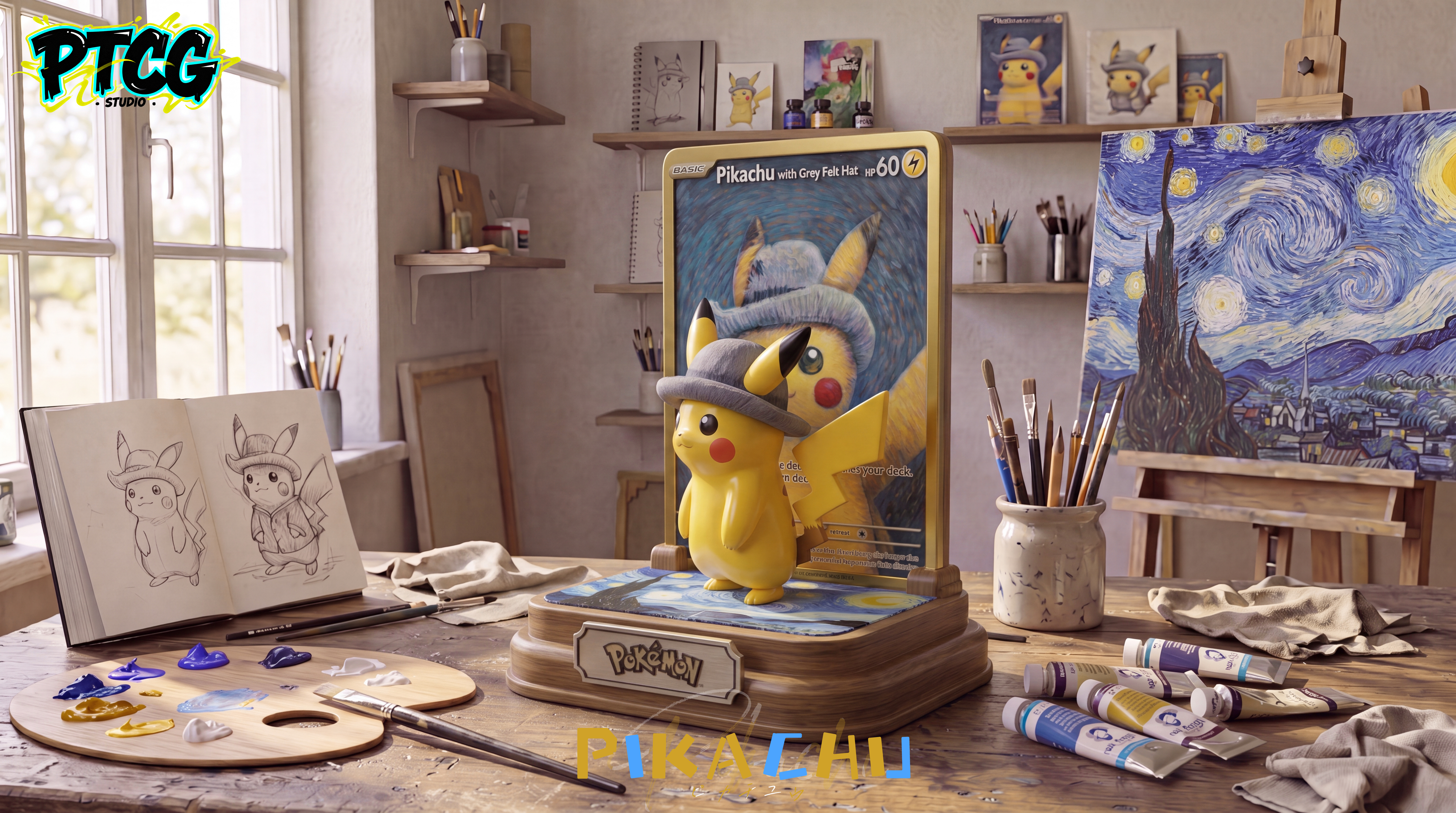 【Pre-sale】Vincent van Gogh Pikachu-Pokemon-PTCG Studio