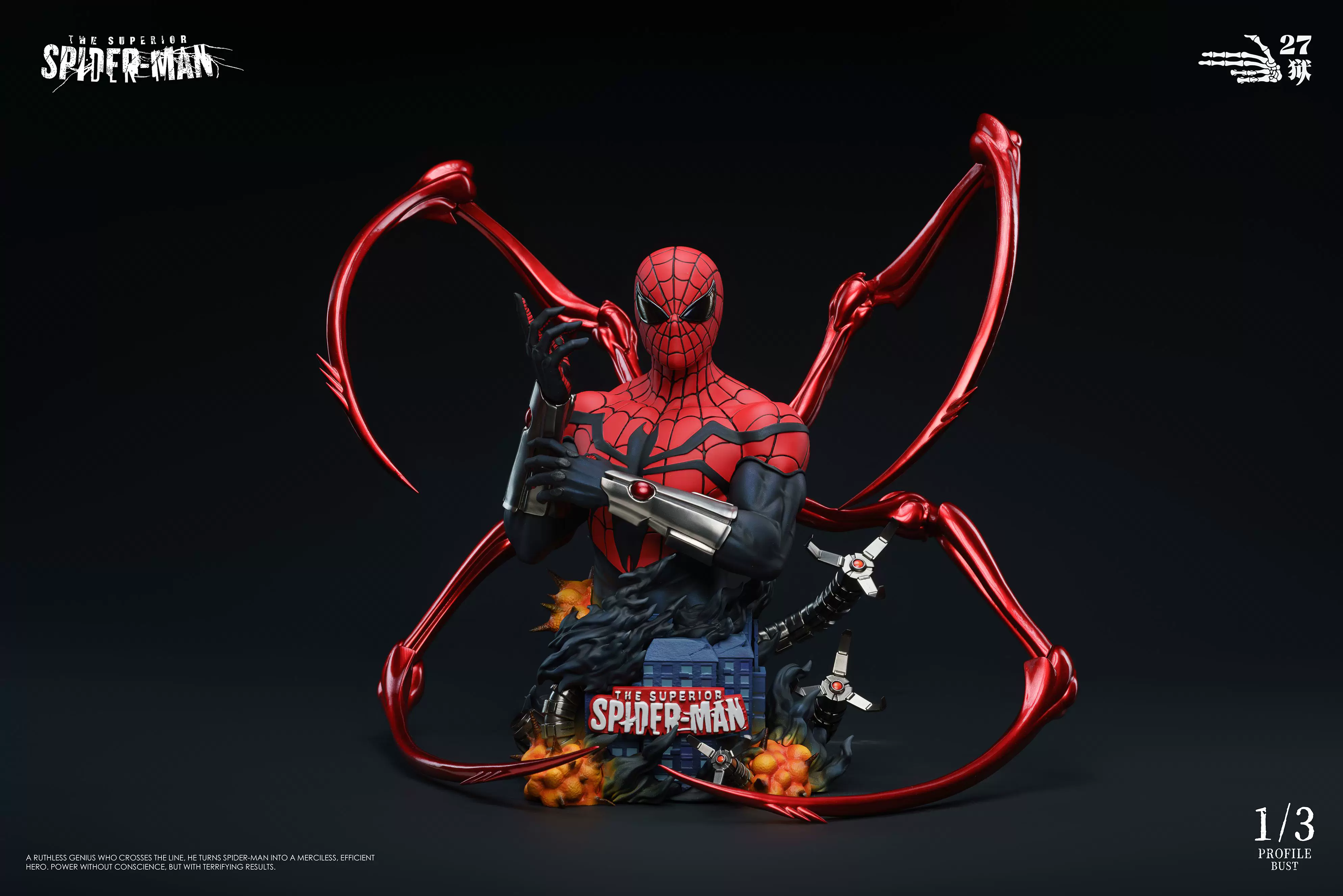 【Pre-sale】1/3 Scale 003 Bust of Spider Man-27abyss Studio