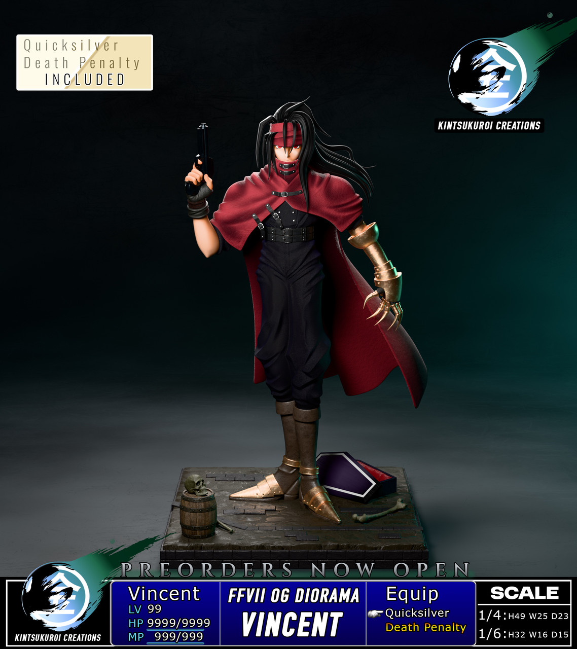 【Pre-sale】1/6 and 1/4 Scale VINCENT OG-Final Fantasy-Kintsukuroi Creations Studio