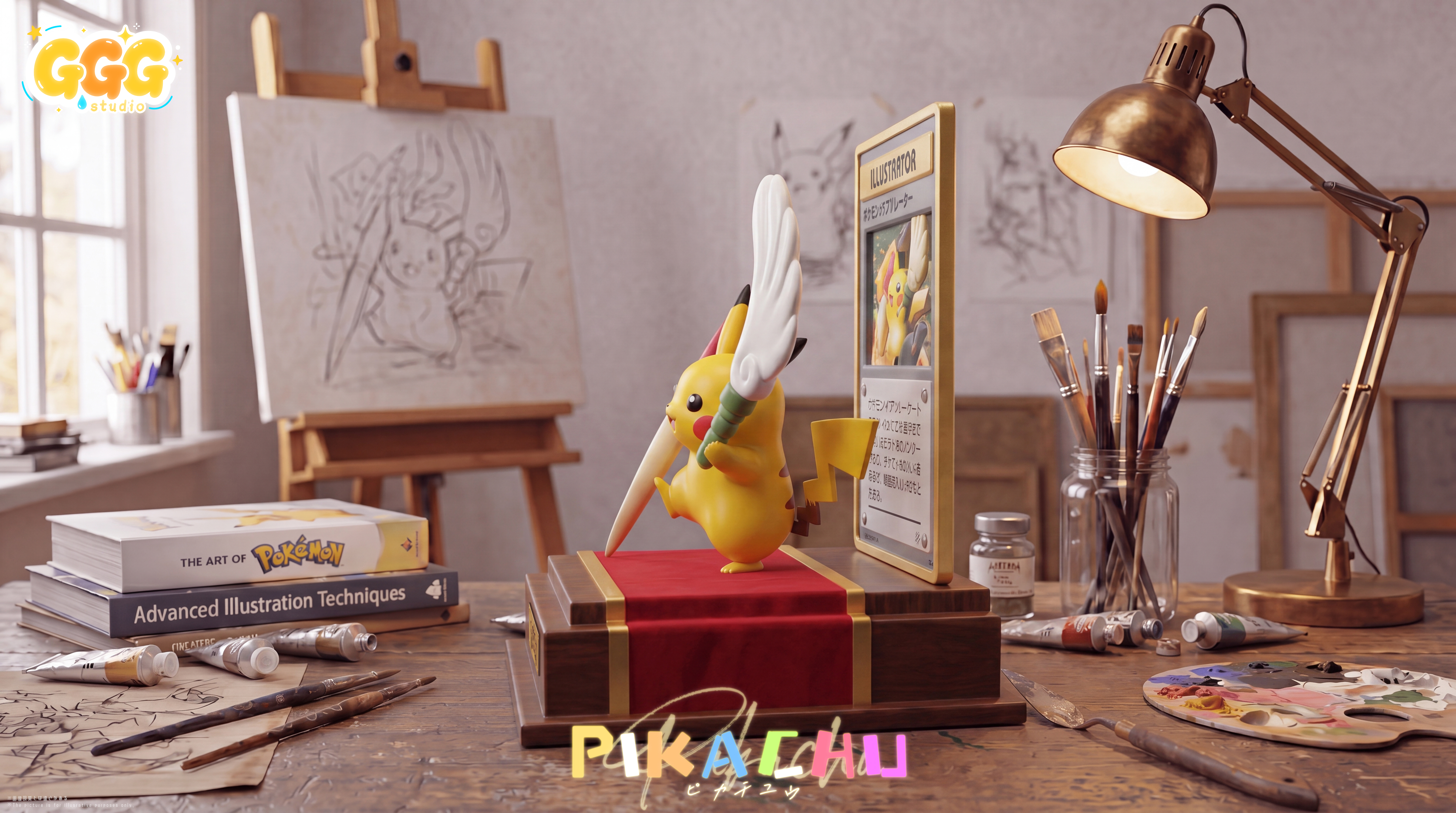 【Pre-sale】Painter Pikachu-Pokemon-GGG Studio