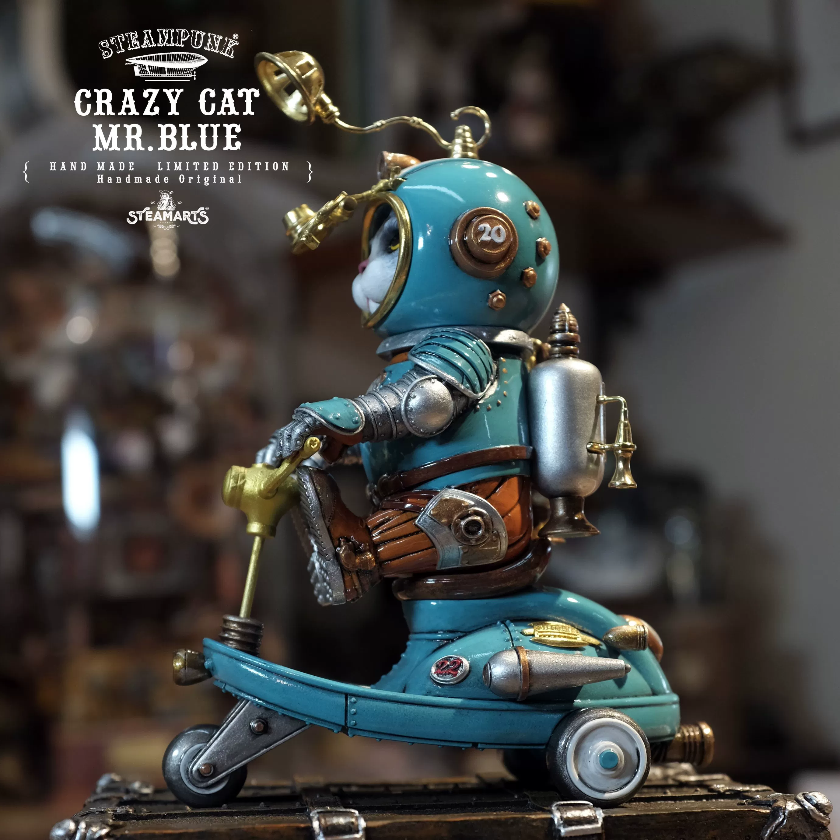 【Pre-sale】Mini Scooter of CRAZY CAT MR.BLUE-STEAMARTS Studio