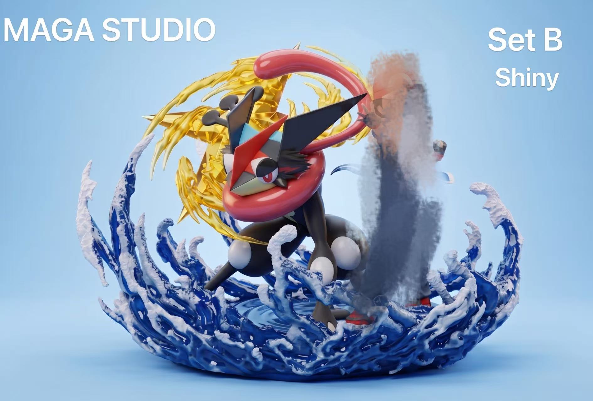 【Pre-sale】1/20 Scale Ash Ketchum and Greninja-Pokemon-Maga Studio
