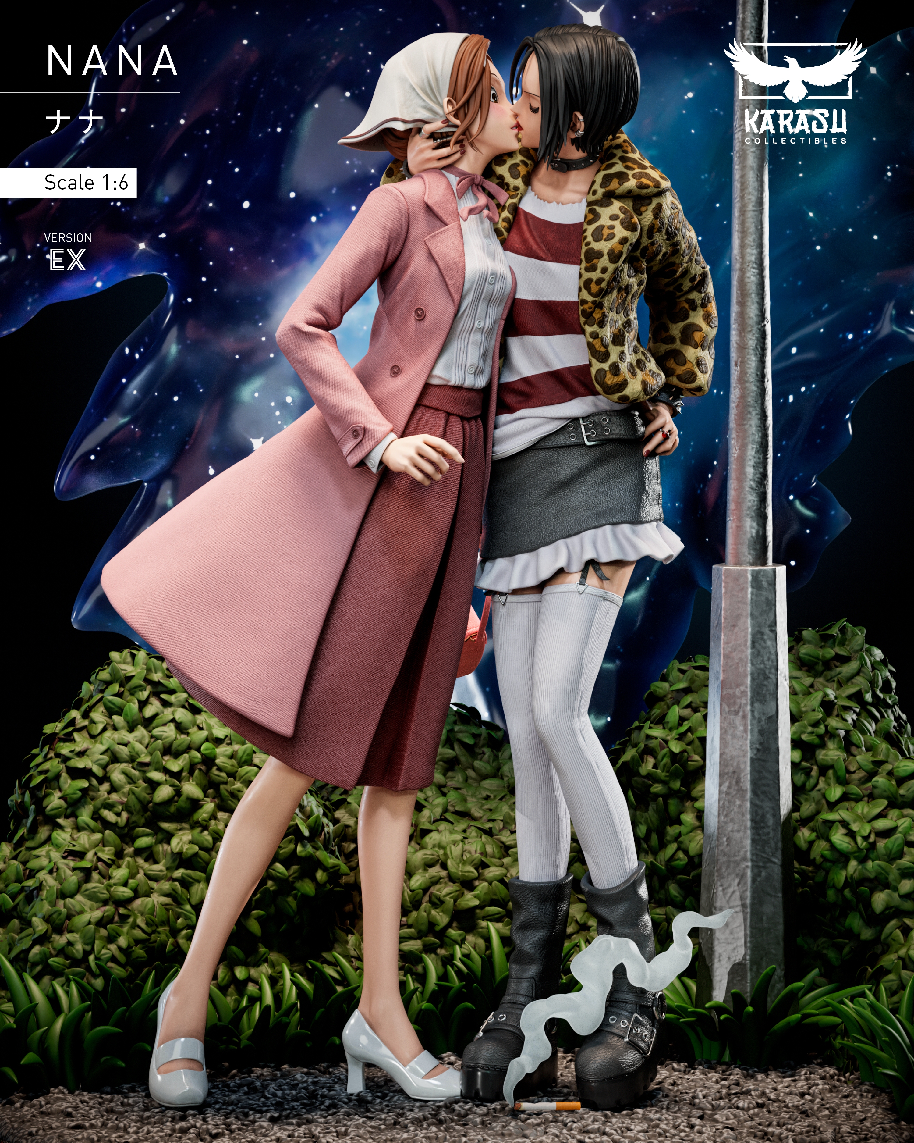 【Pre-sale】1/6 Scale Osaki Nana and Komatsu Nana with LED-KARASU Collectibles Studio