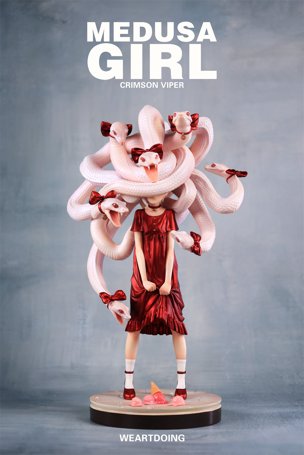 【Pre-sale】Medusa Girl-Green Viper and Crimson Viper-WeArtDoing Studio