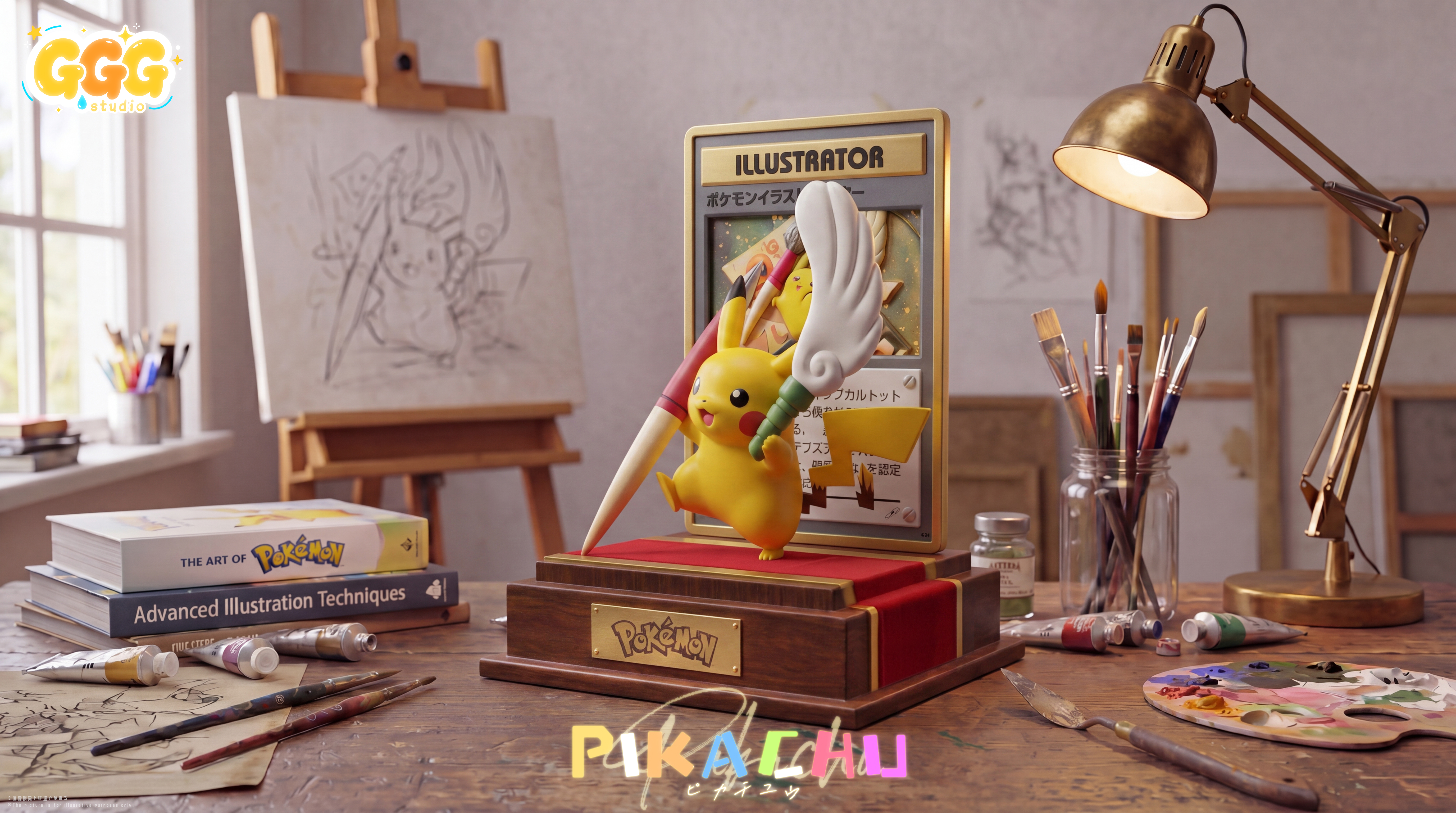 【Pre-sale】Painter Pikachu-Pokemon-GGG Studio