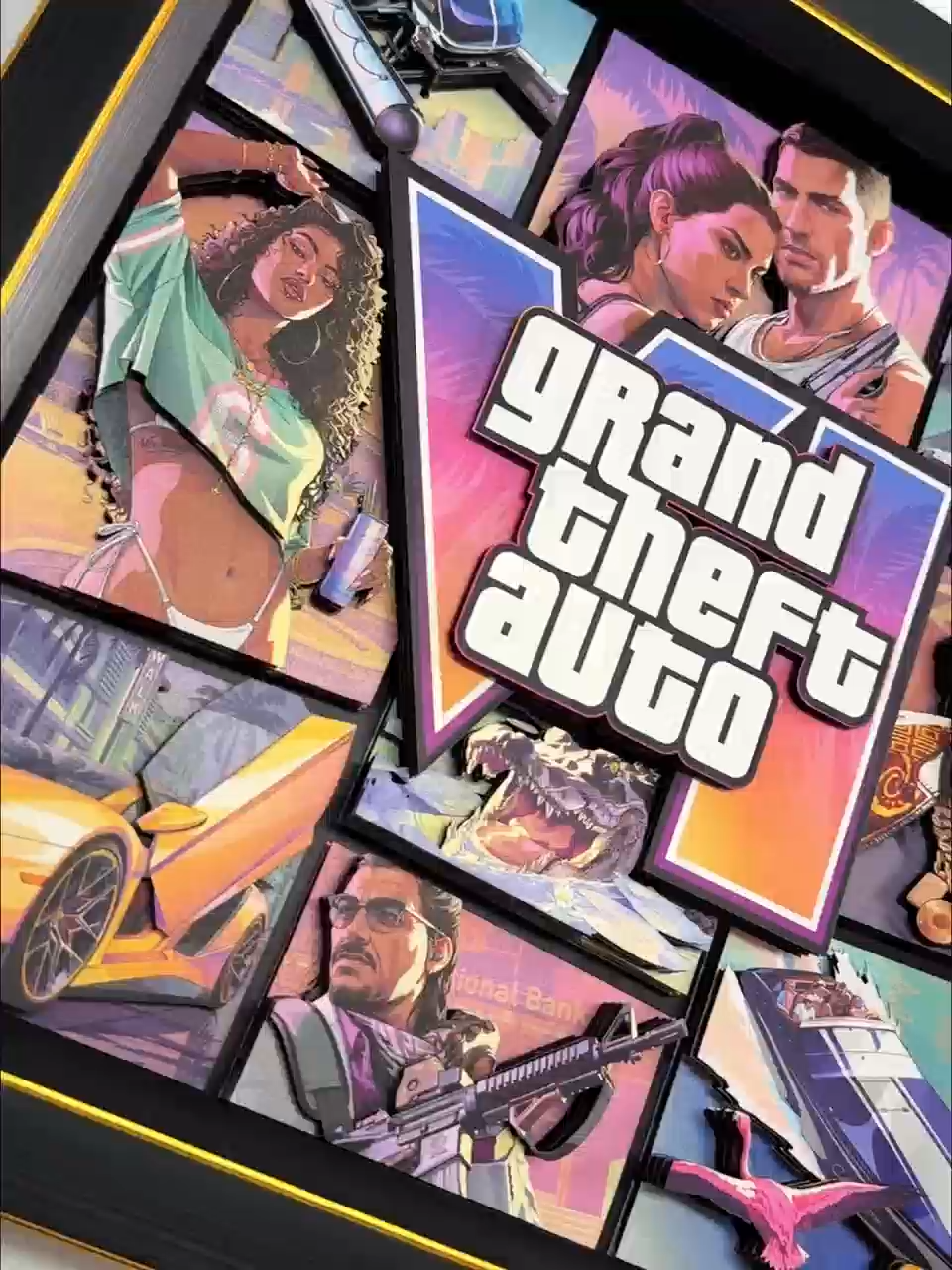 【In stock】Decorative Painting of Grand Theft Auto-Aotu Panda Studio