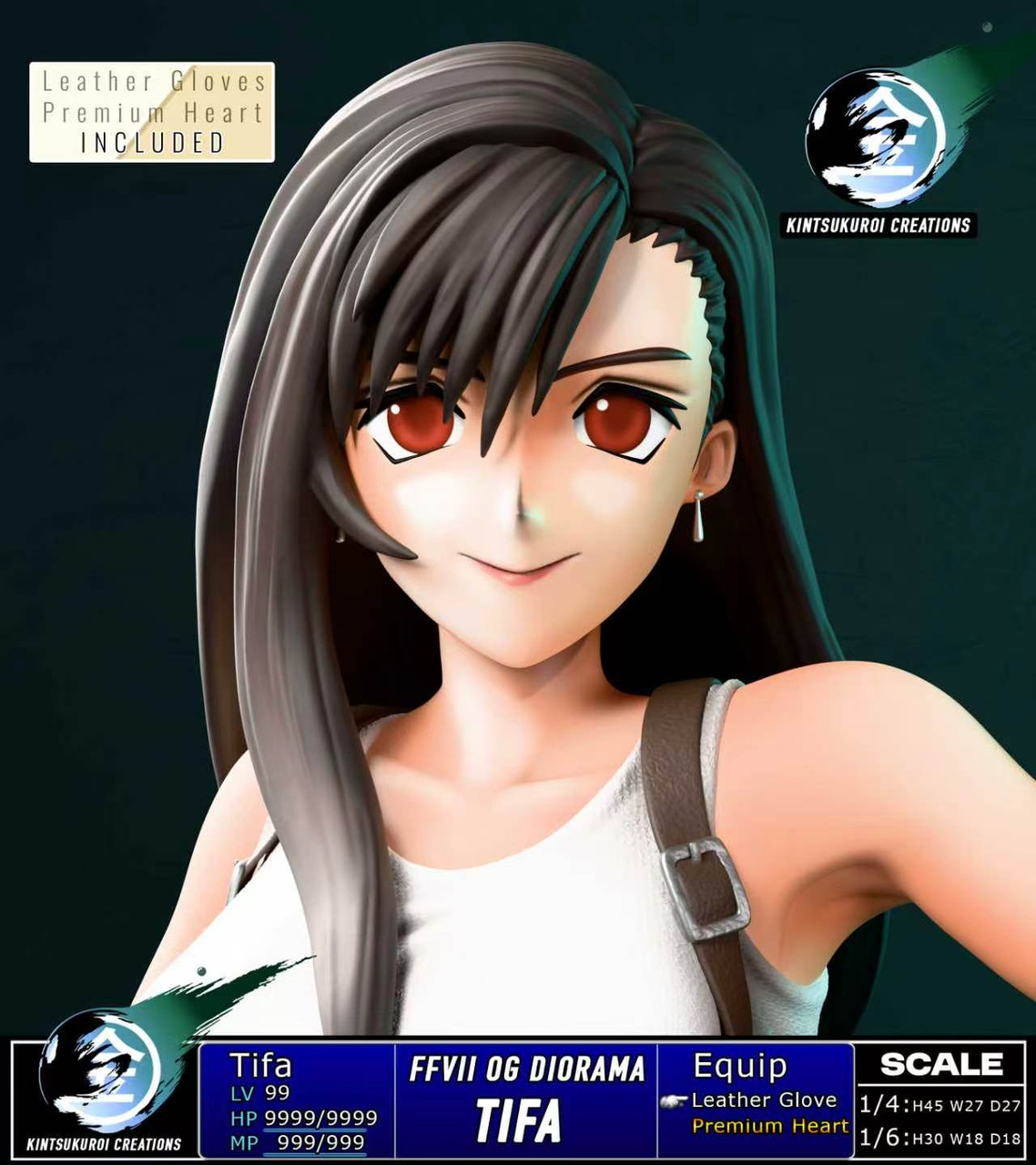 【Pre-sale】1/6 and 1/4 Scale TIFA OG-Final Fantasy-Kintsukuroi Creations Studio