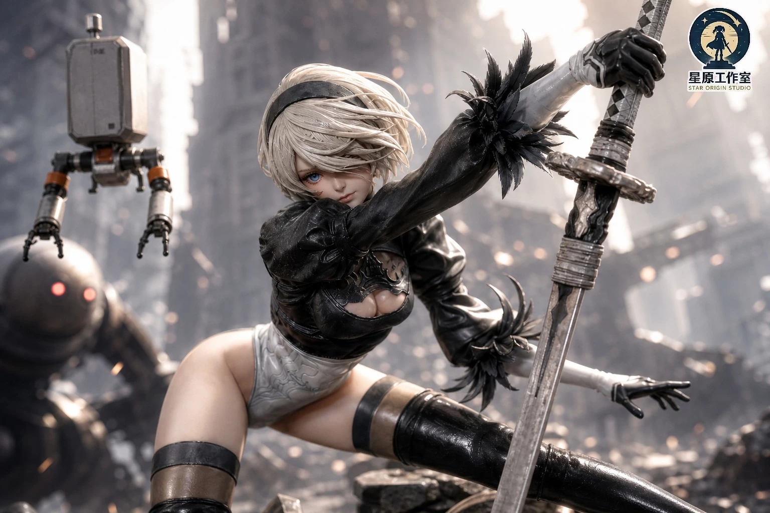 【Pre-sale】1/6 and 1/4 Scale NieR 2B Apocalyptic Warrior Maiden-NieR:Automata-Star Origin Studio