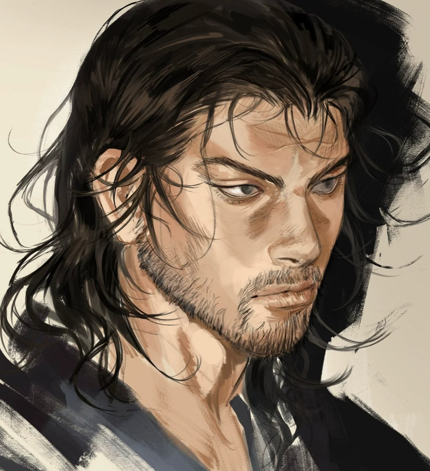 【Pre-sale】Decorative Painting of Miyamoto Musashi-Vagabond‌-H2 Studio