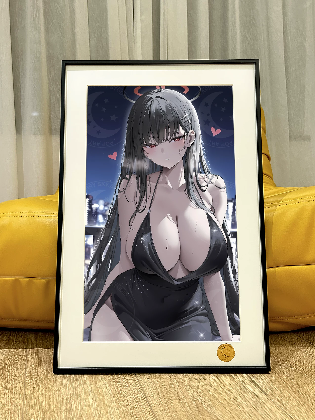 【Pre-sale】Decorative Painting of Black Dress Tsukatsuki Rio-Blue Archive-XingKong Studio